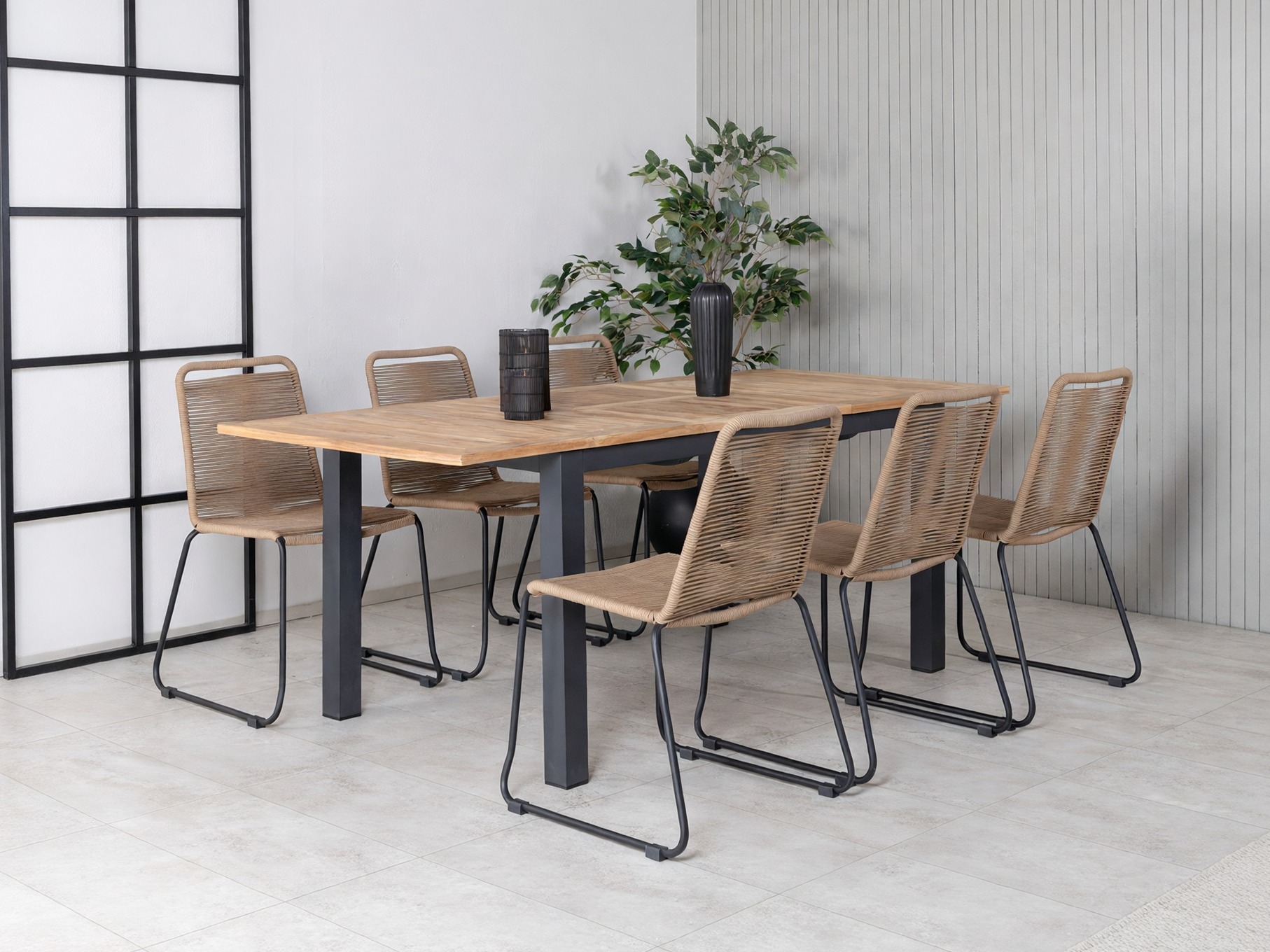 Tavolo e sedie set Dallas 5202