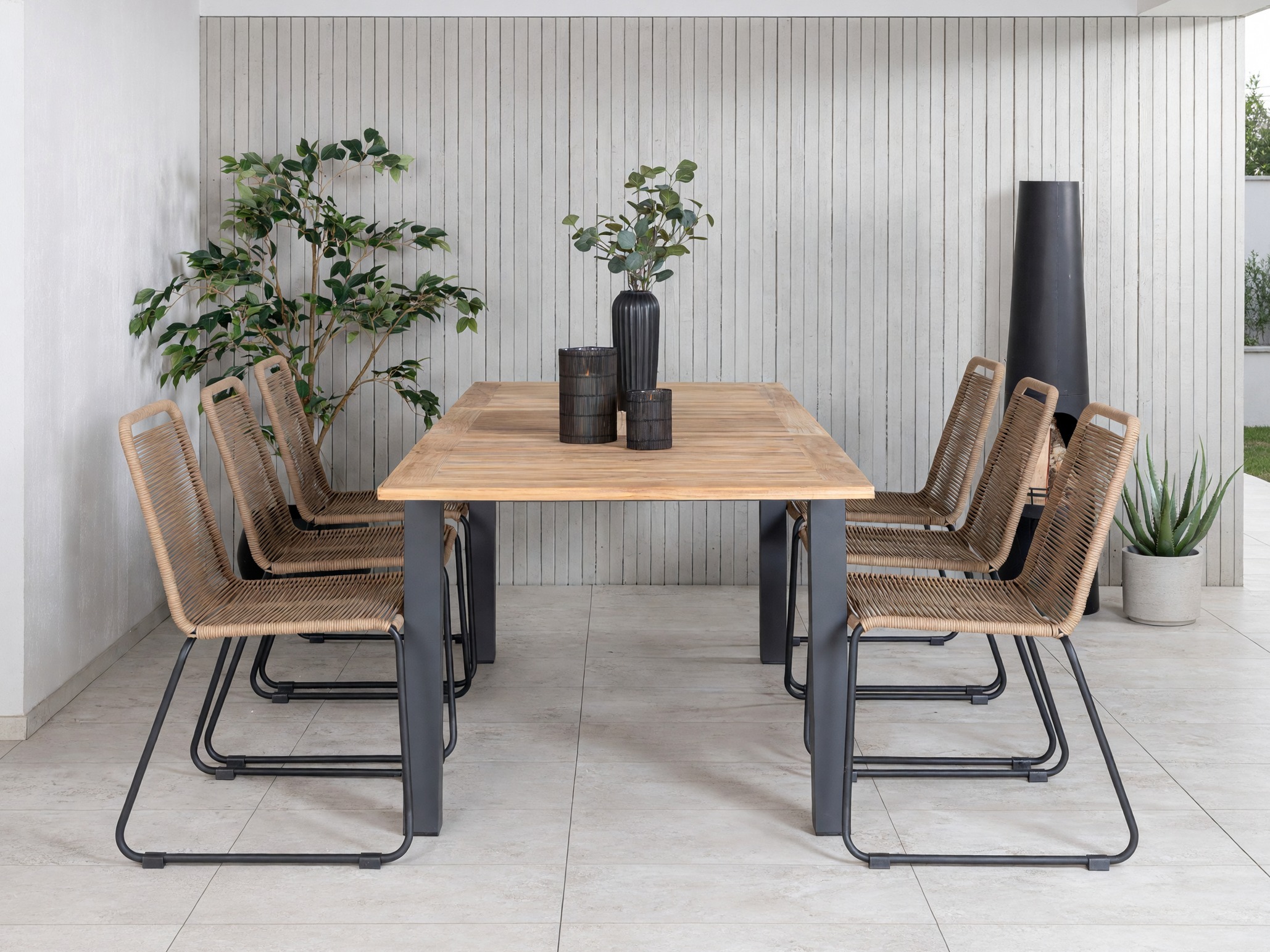 Tavolo e sedie set Dallas 5202