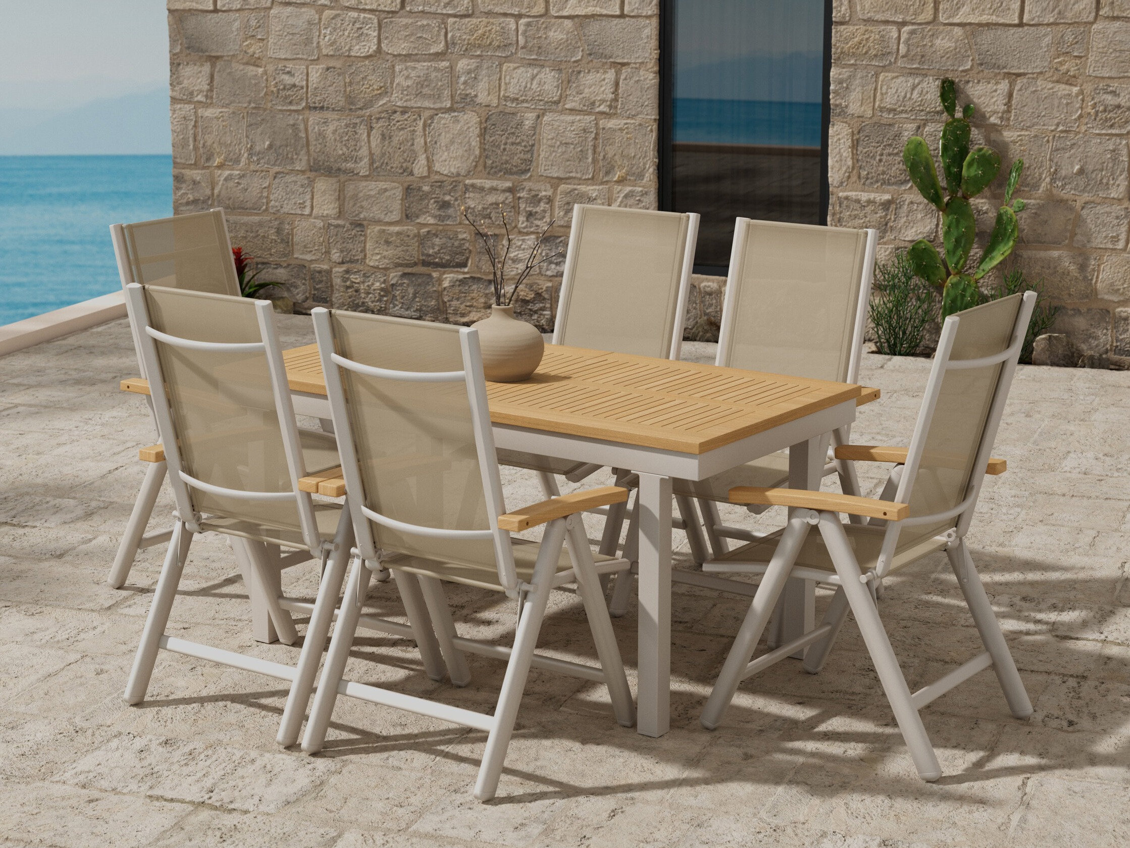 Tavolo e sedie set Dallas 5204