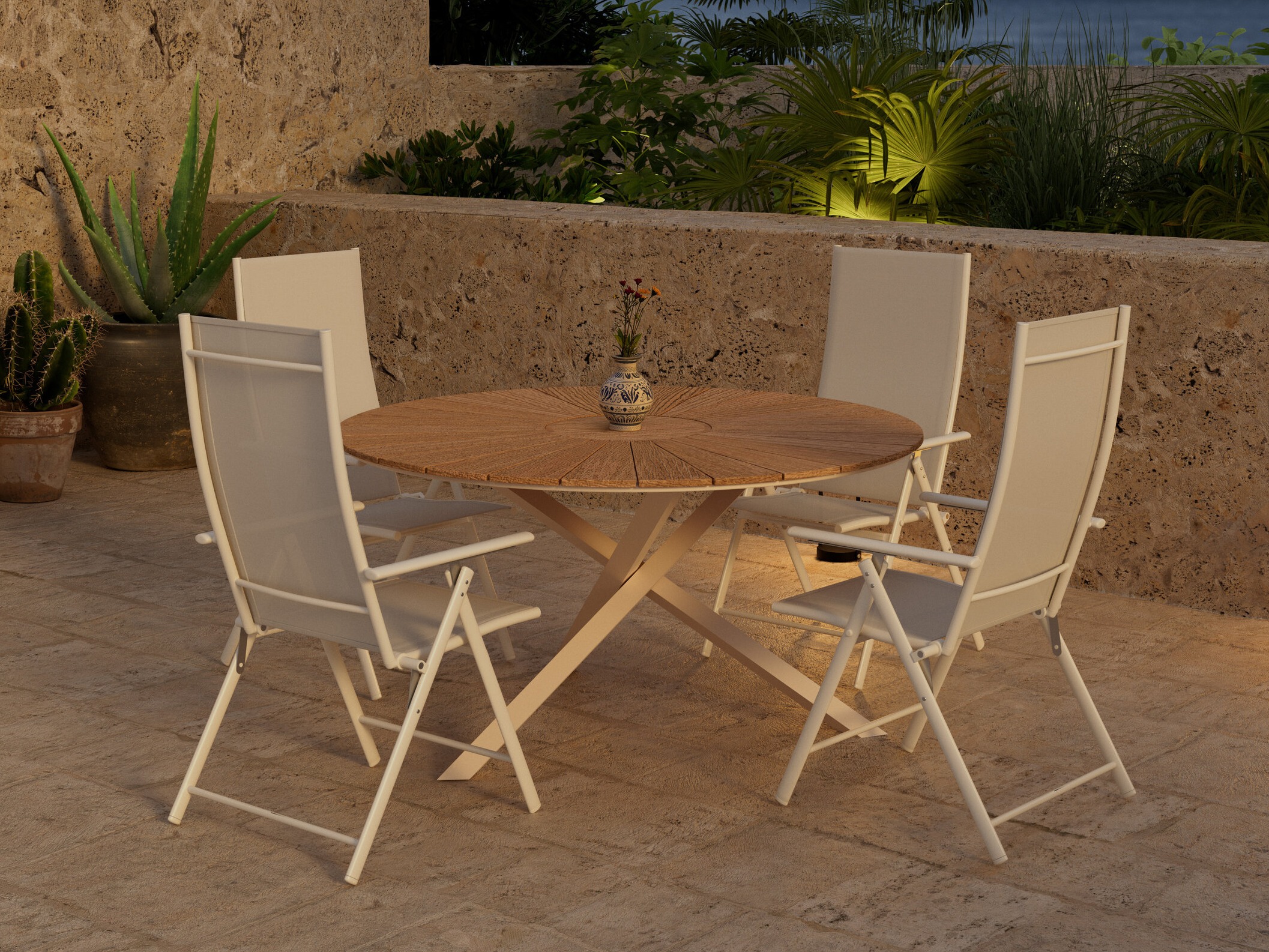 Tavolo e sedie set Dallas 5209
