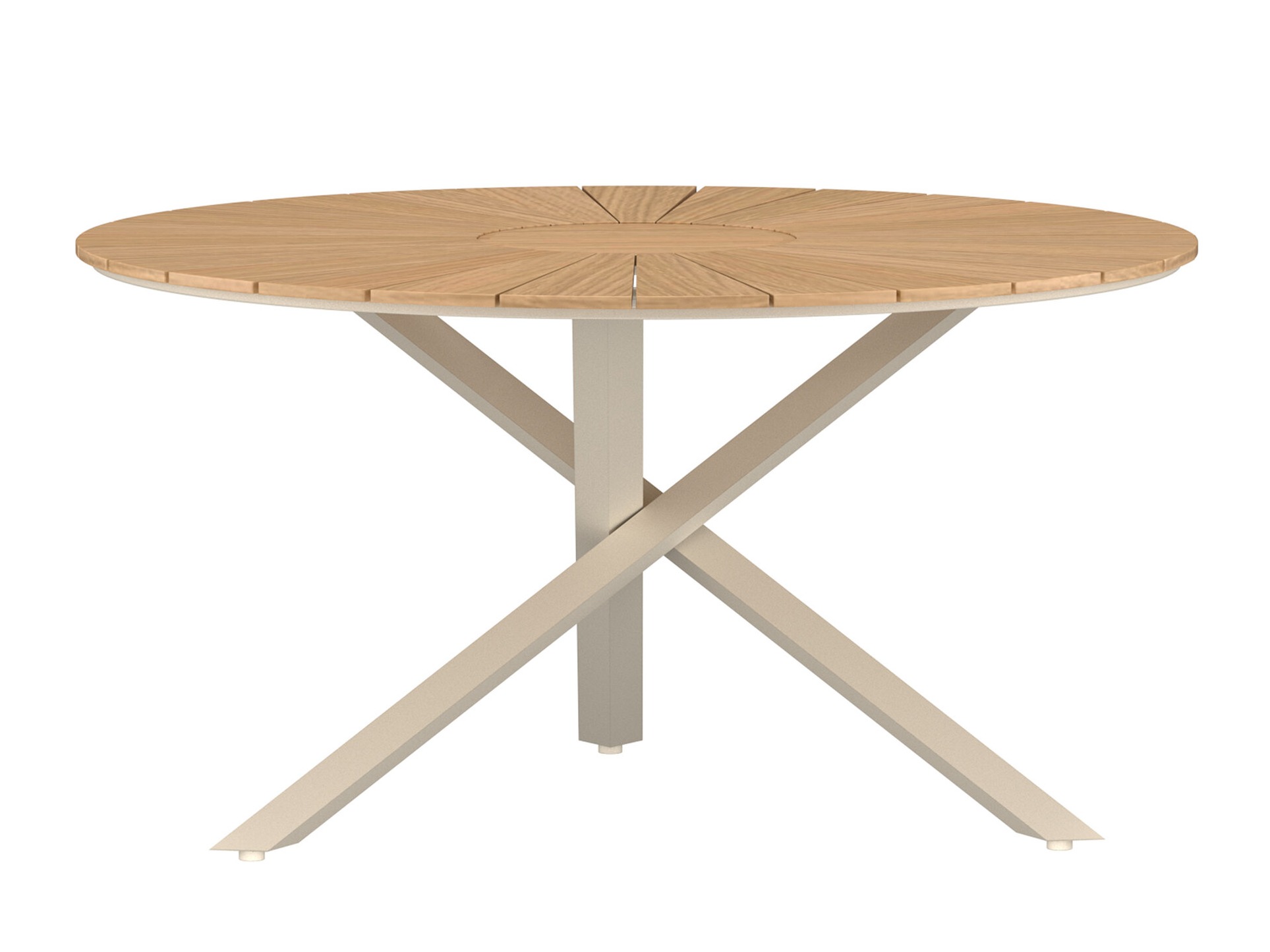 Tavolo esterno Dallas 5223 (Beige + Teak)