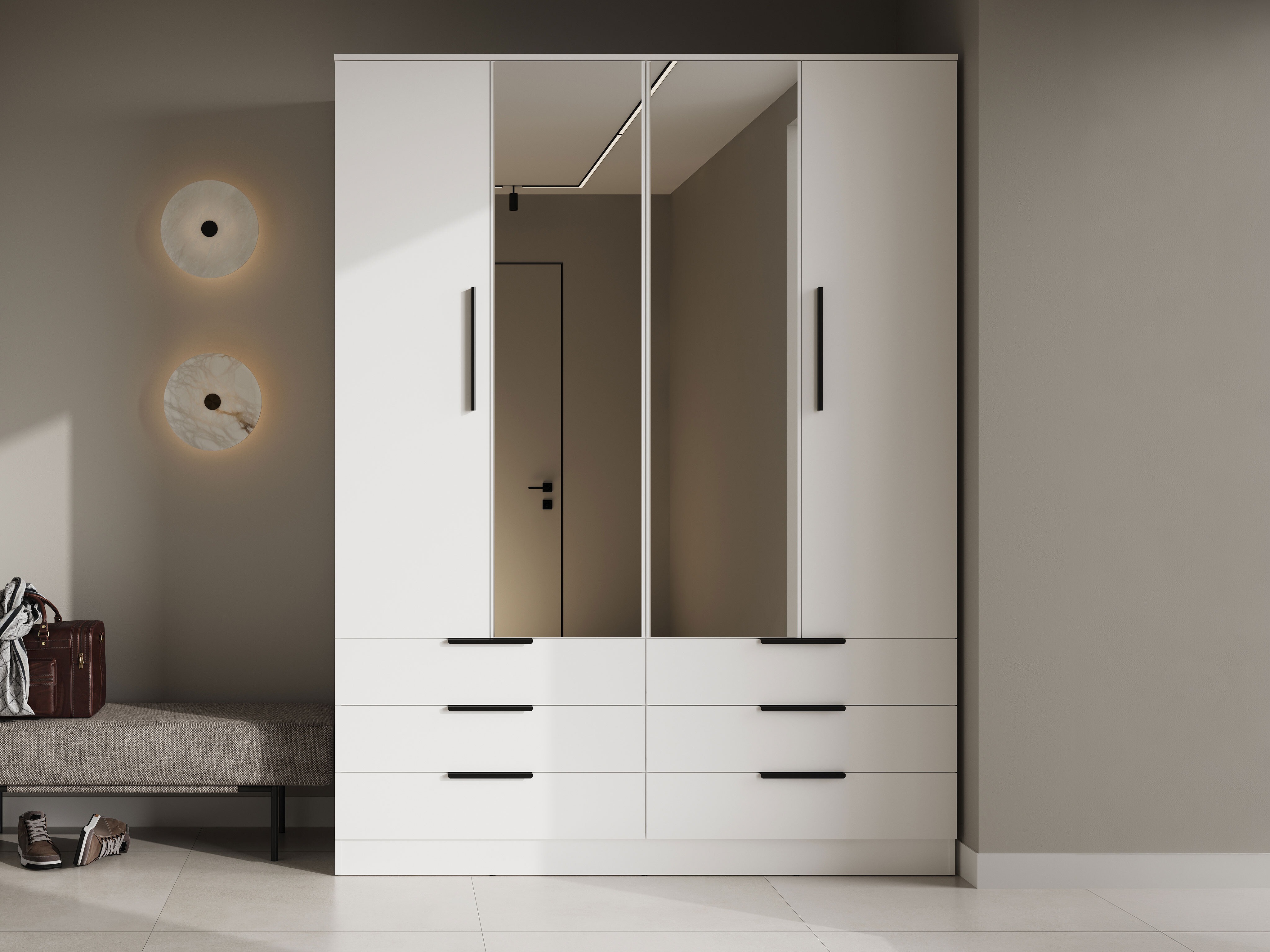 Armadio Fresno 182 (Bianco)