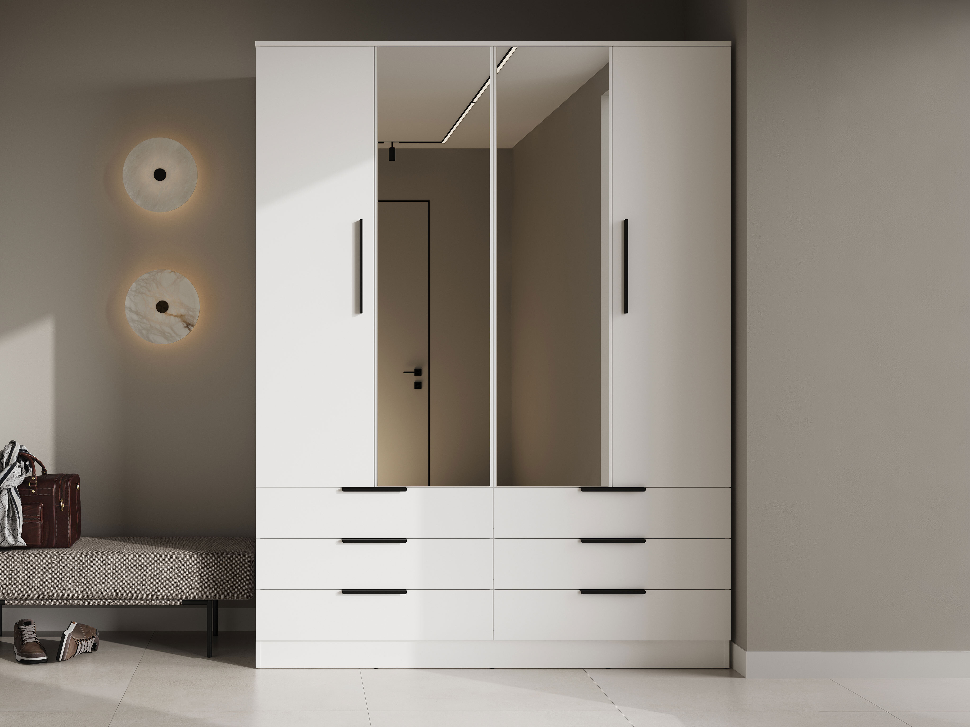 Armadio Fresno 182 (Bianco)