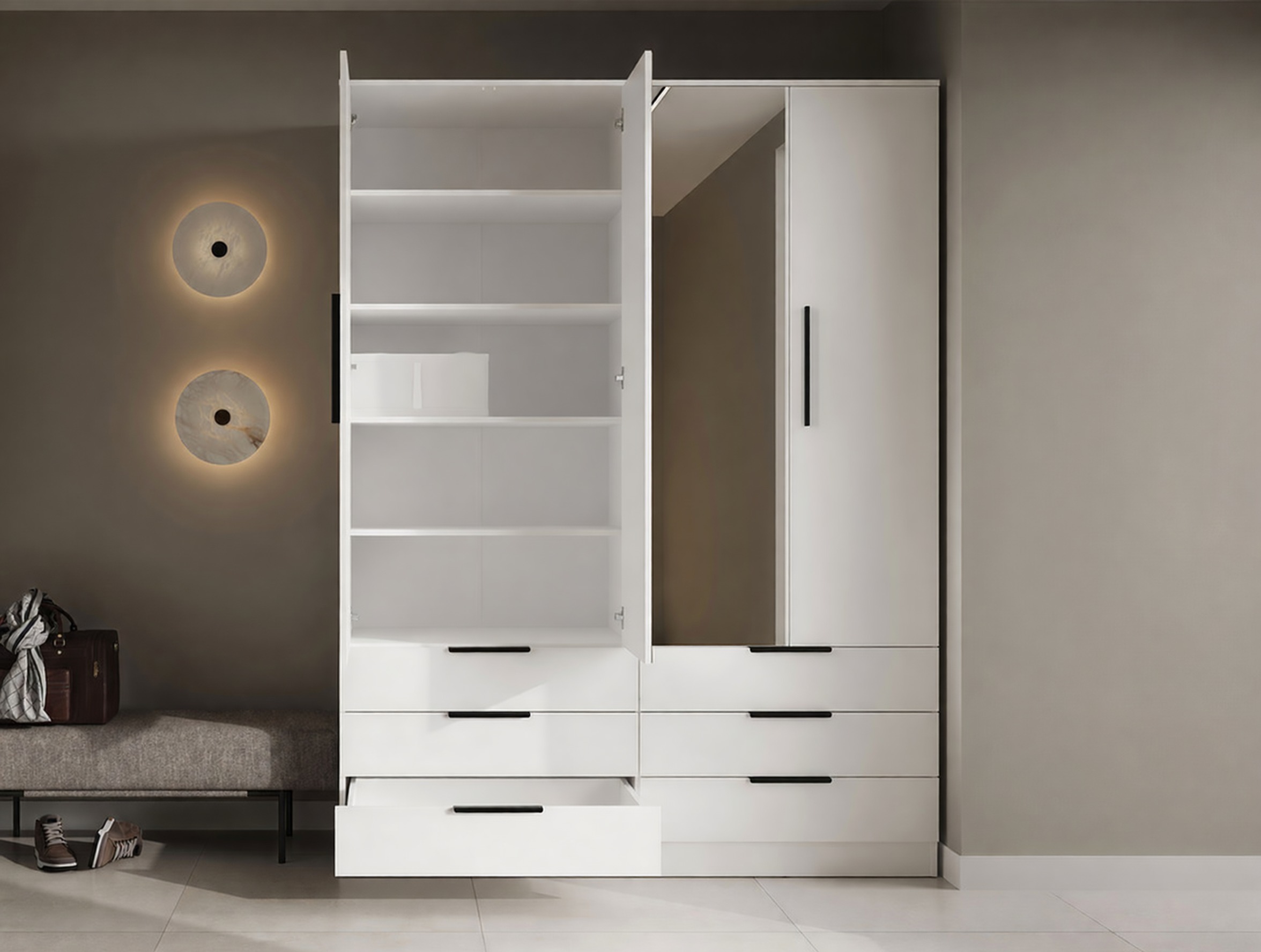 Armadio Fresno 182 (Bianco)