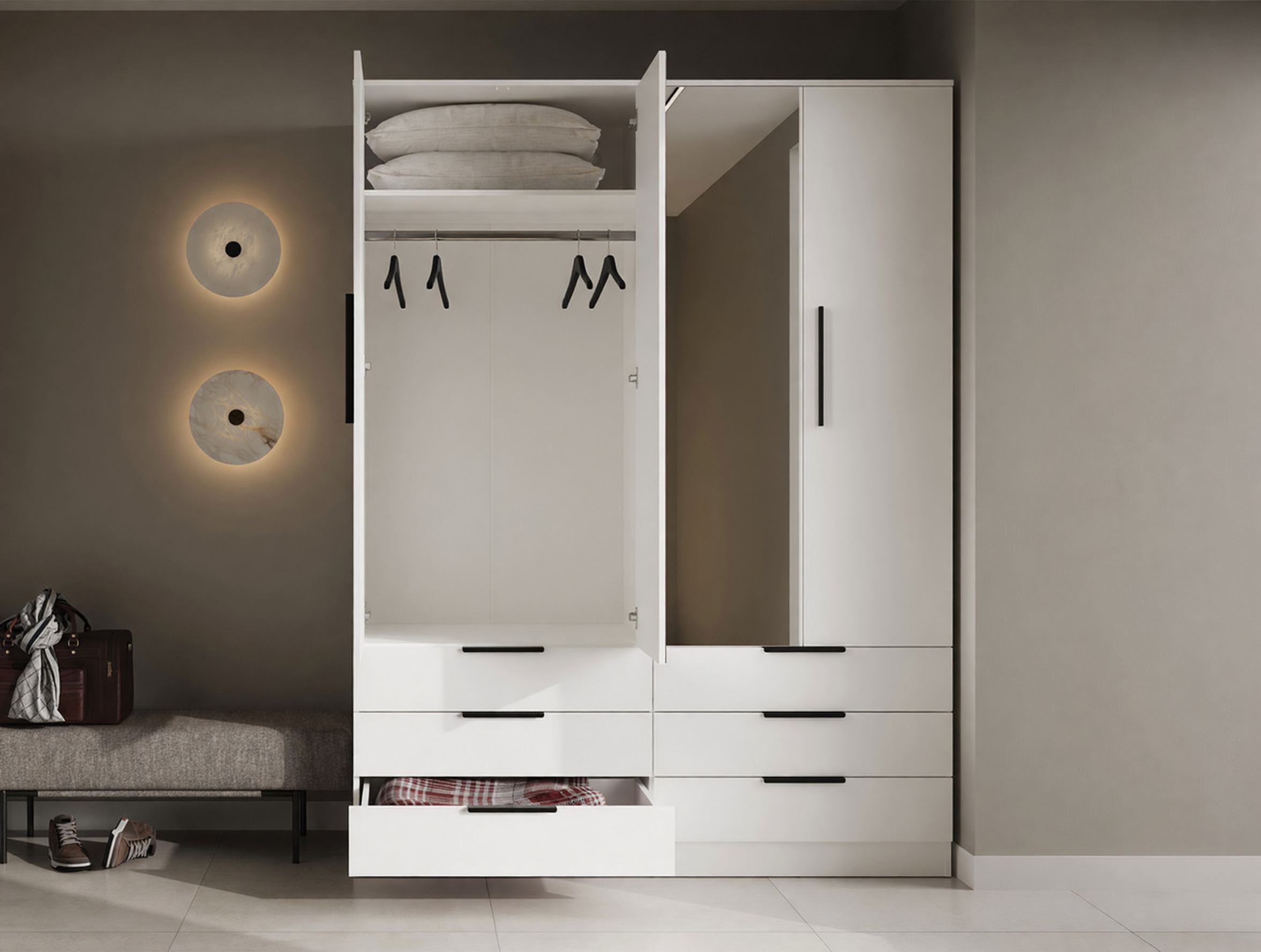 Armadio Fresno 182 (Bianco)