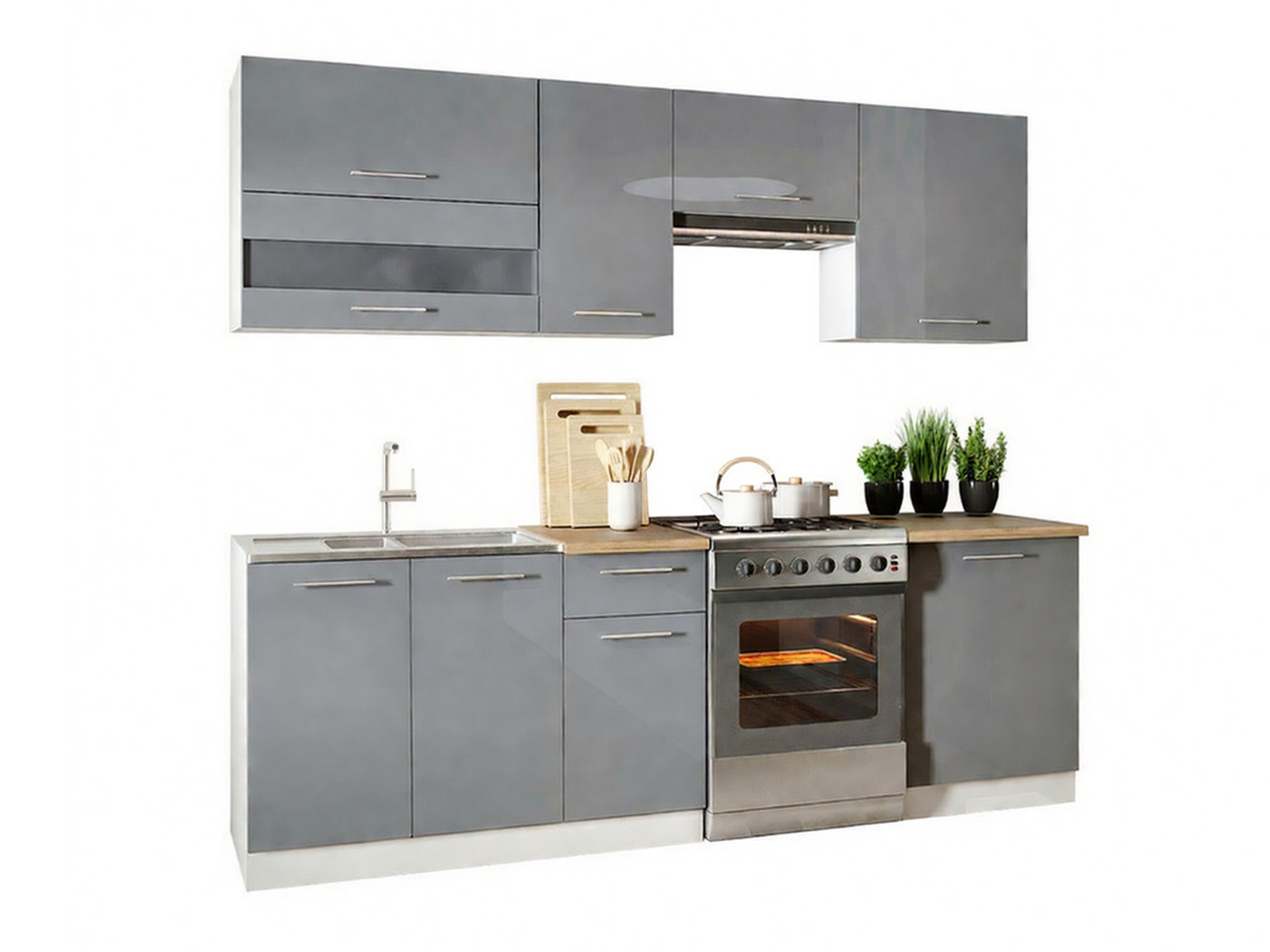 Set da cucina modulare Tiffa Grey 106