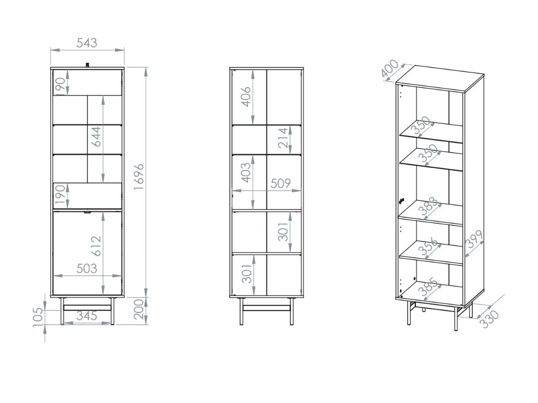Scaffale Morsero 100