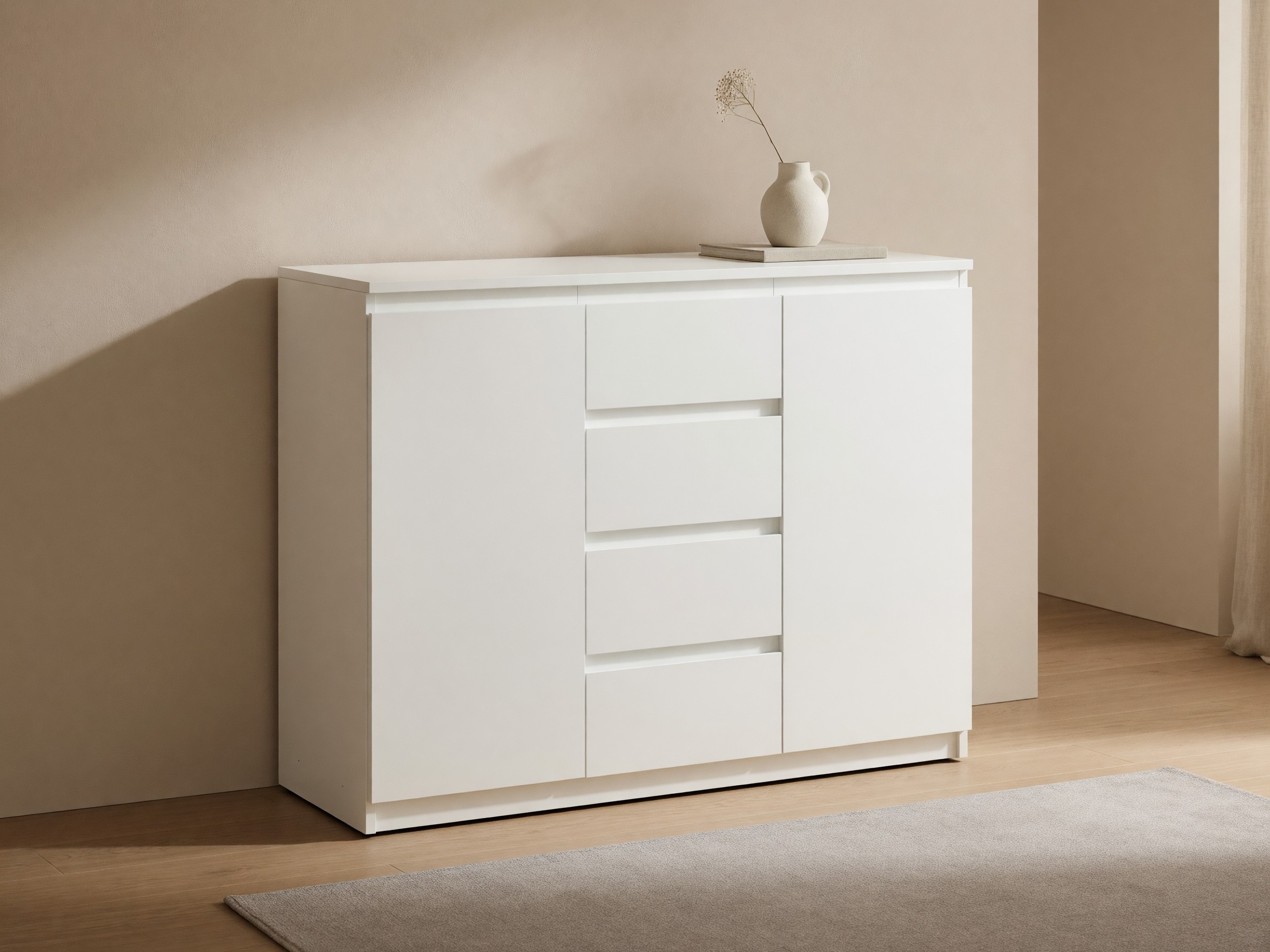 Cassettiera Cirdelu 105 (Bianco)