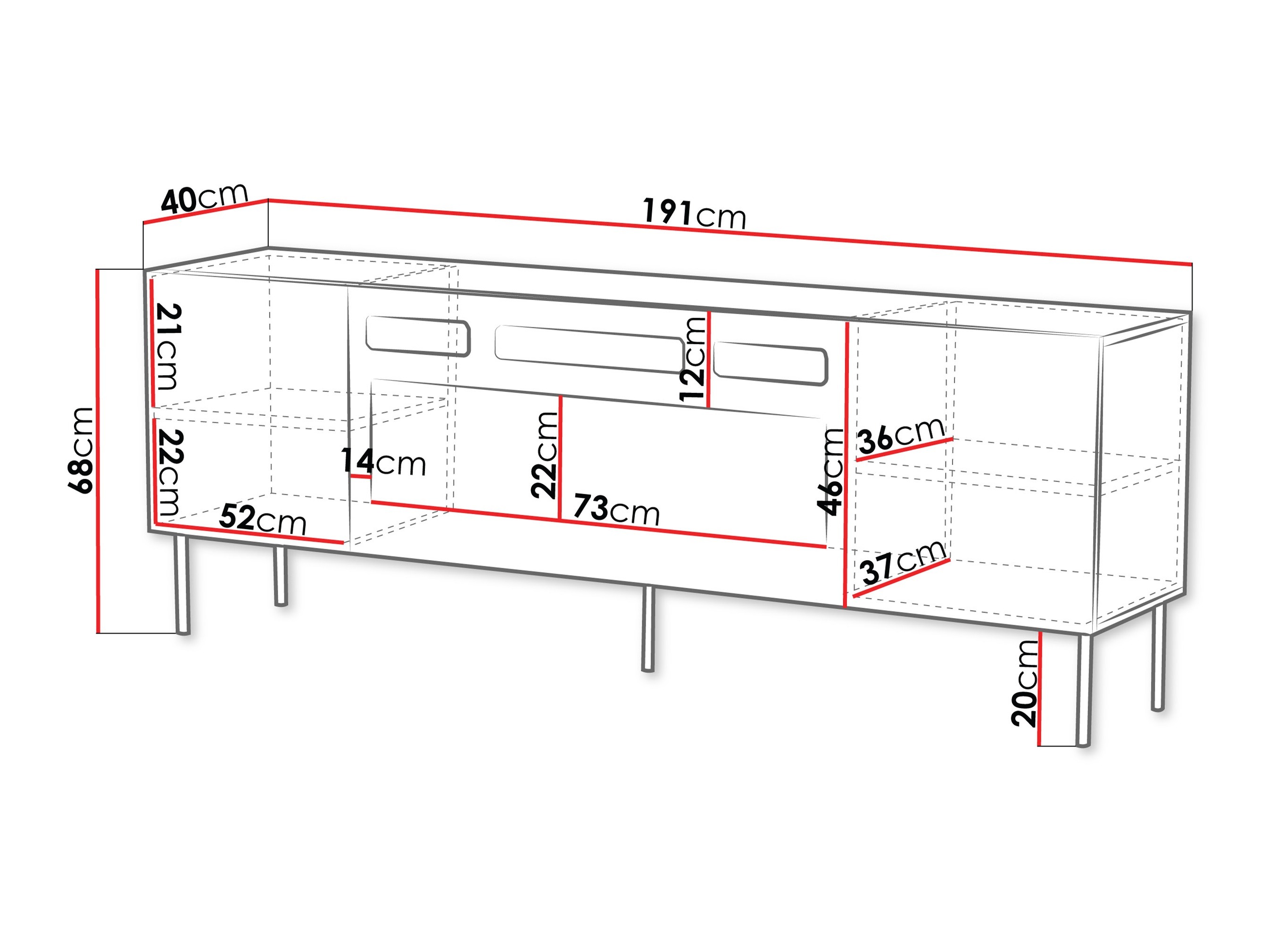 Mobile porta TV Doctrina IV