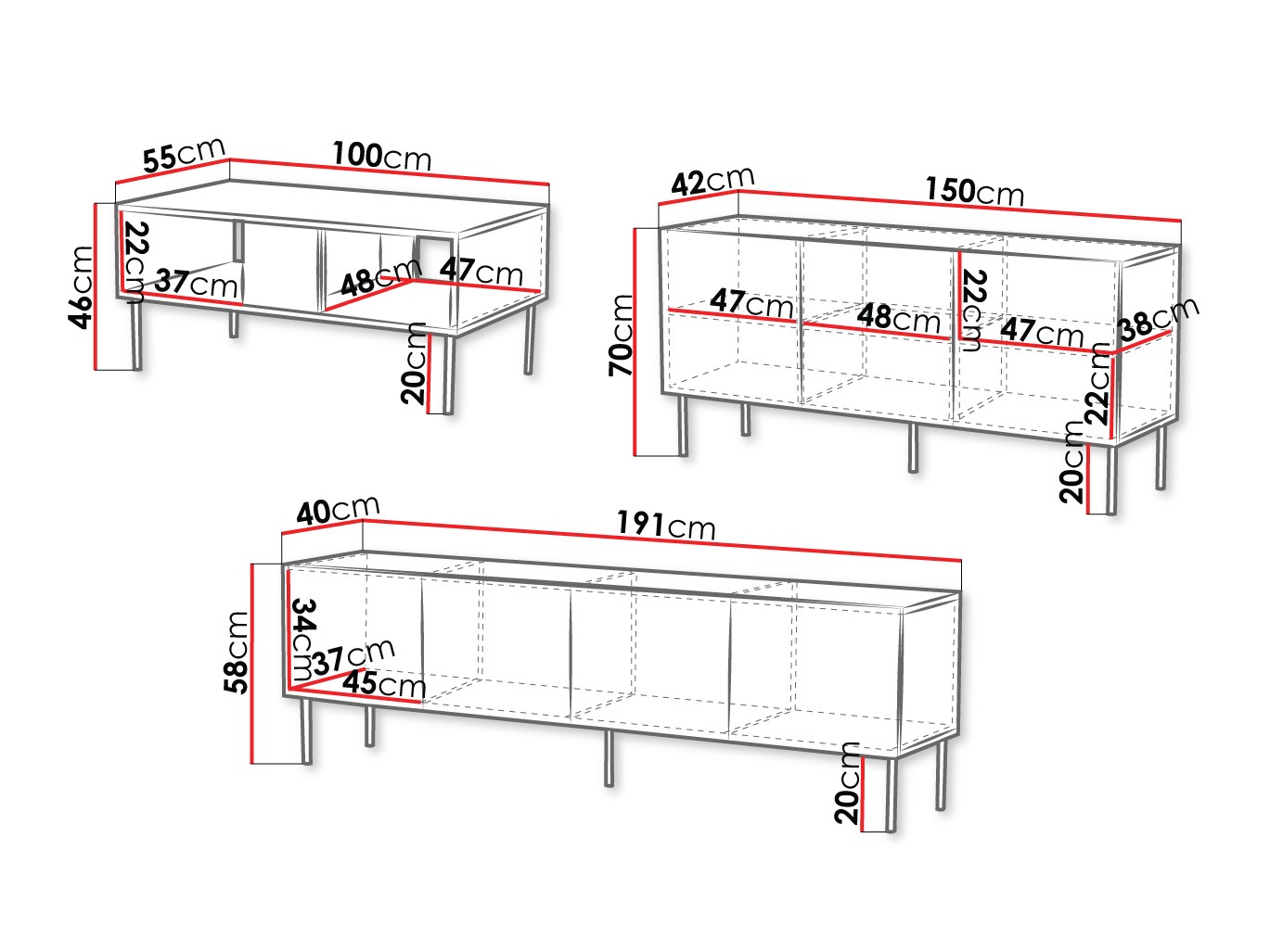 Parete attrezzata Doctrina I