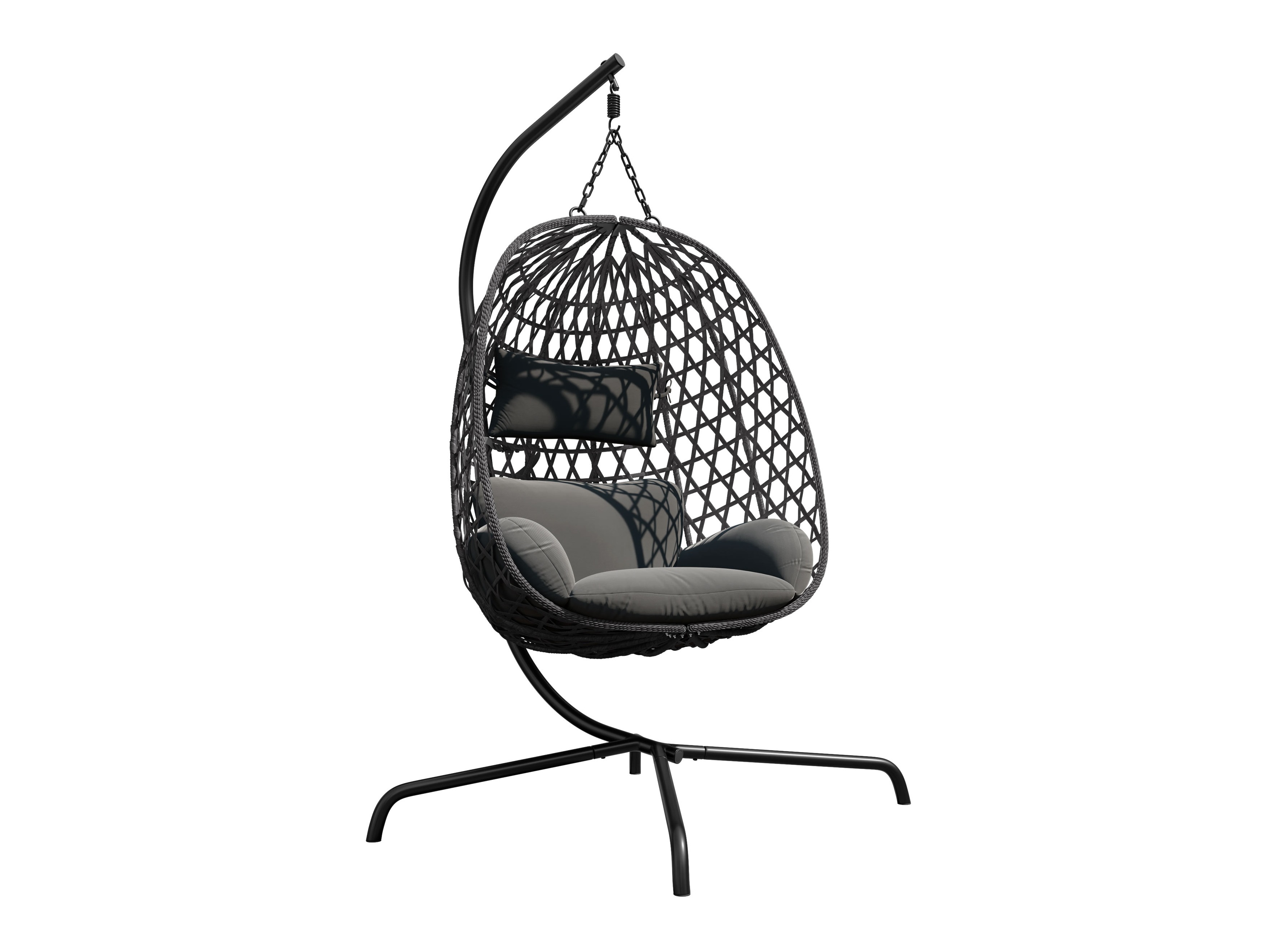 Sedia sospesa Magistra (Grigio scuro + Nero)
