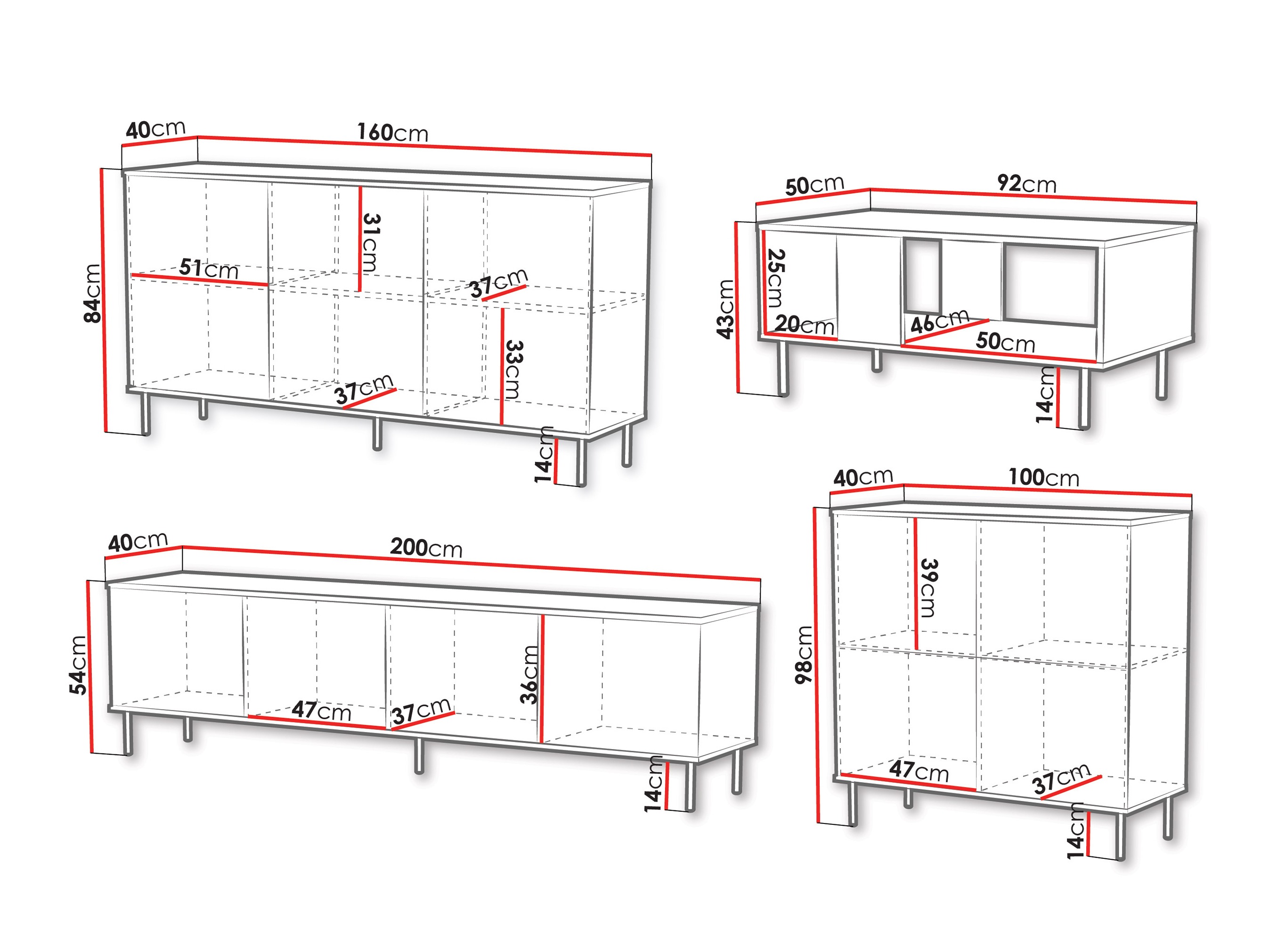 Parete attrezzata Tempus