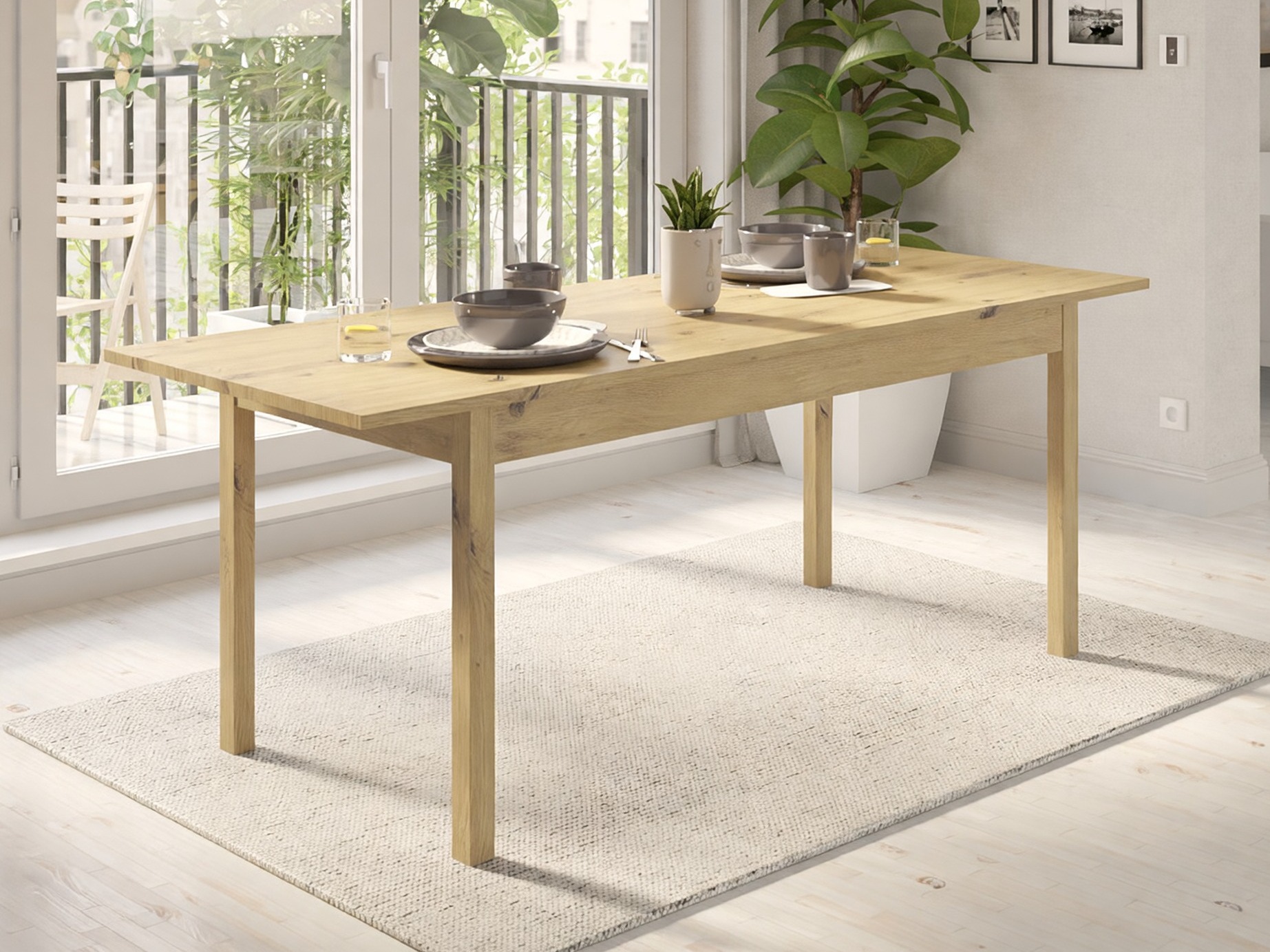 Tavolo Bristol 221 (Rovere Artisan)