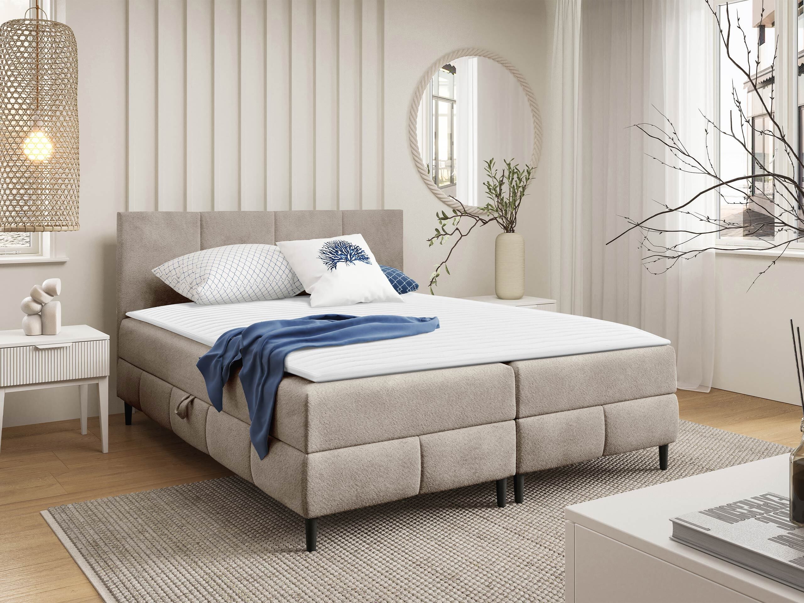 Letto continentale Rivus I (Coral 50)