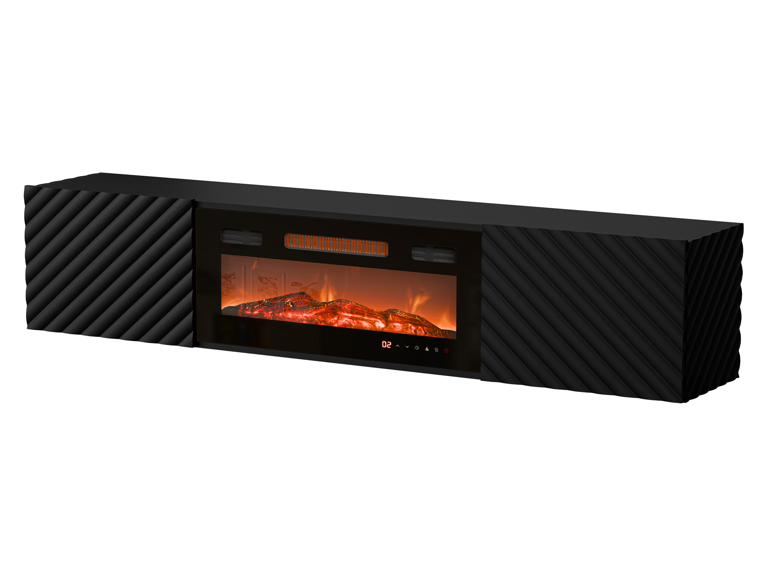 Mobile porta TV Charlotte 207 (Nero)