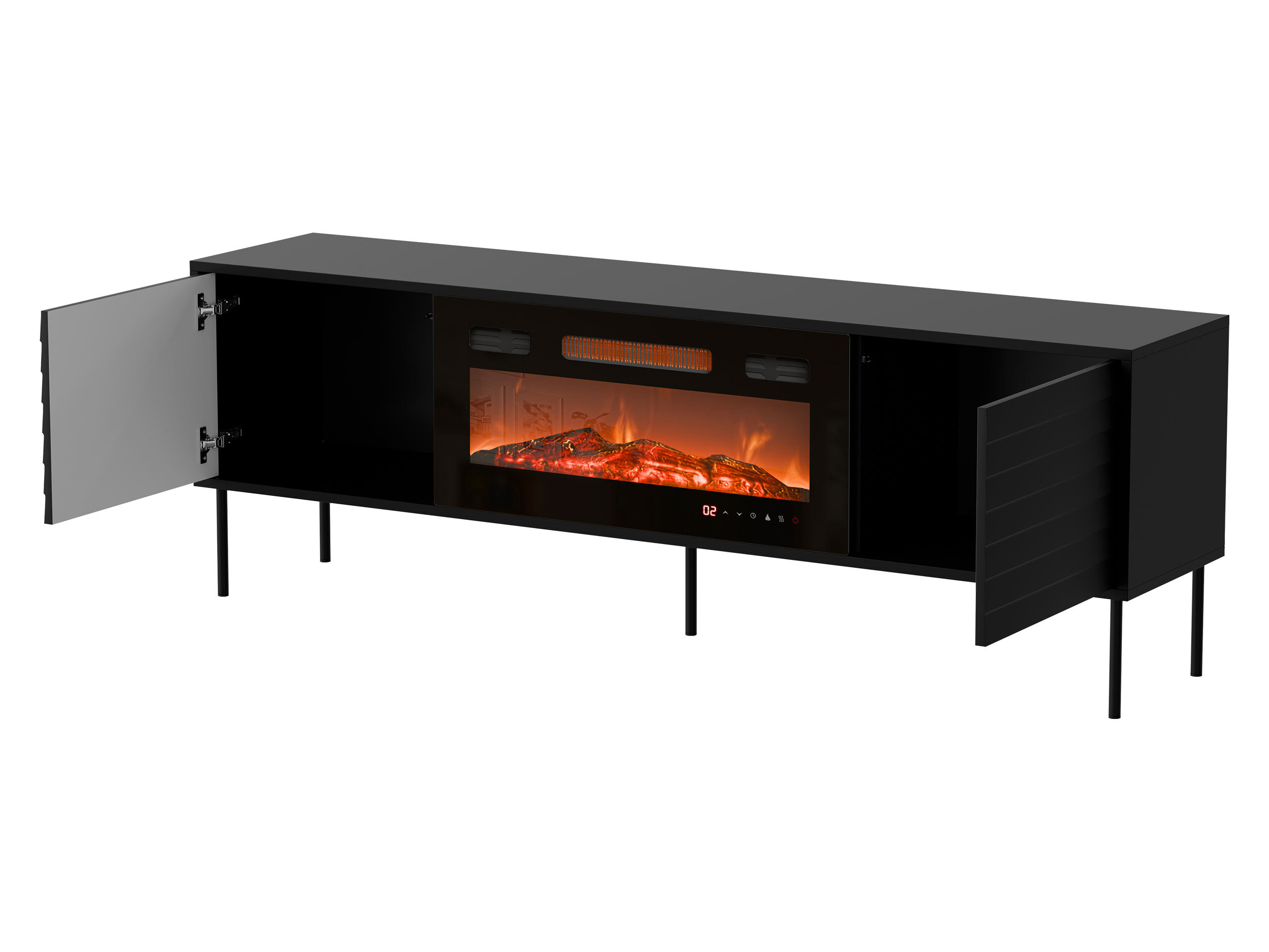 Mobile porta TV Flosoru 108 (Noce + Nero)