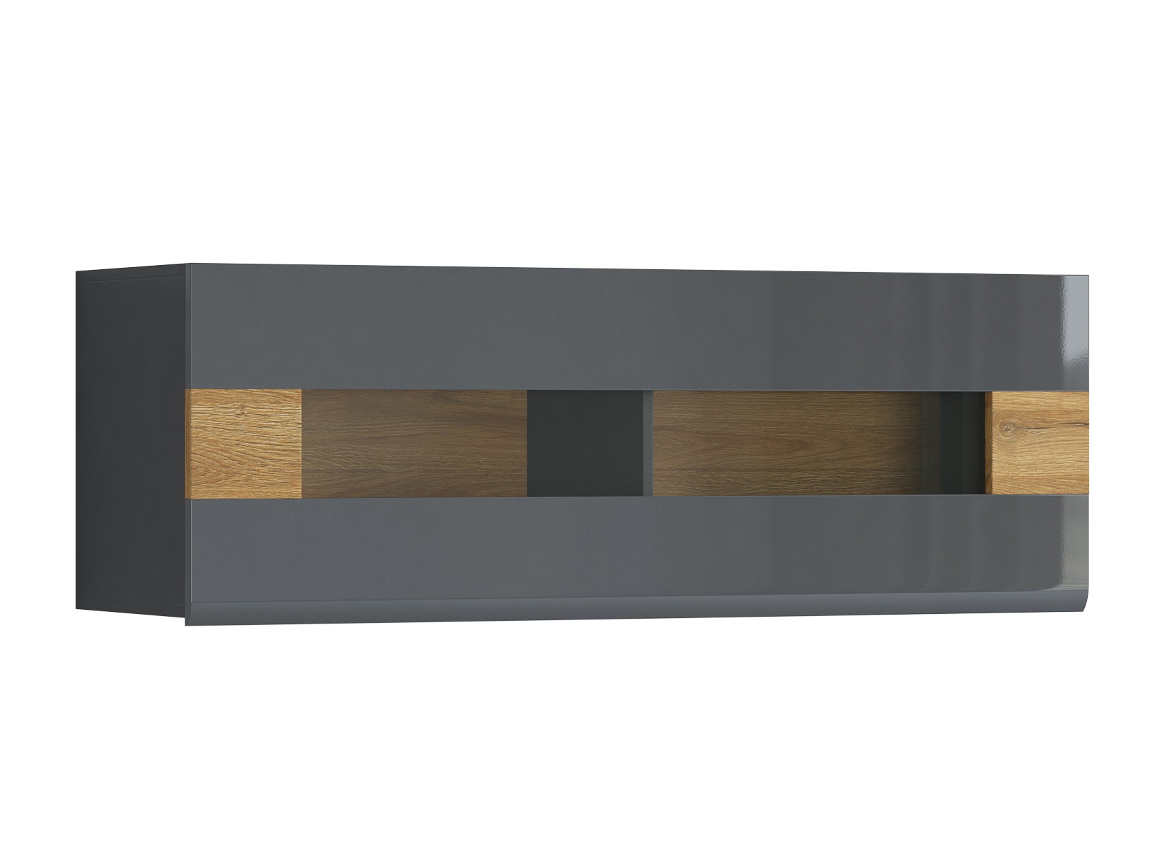 Pensile Torsone 116 (Antracite + Gloss antracite + Nipote di quercia)