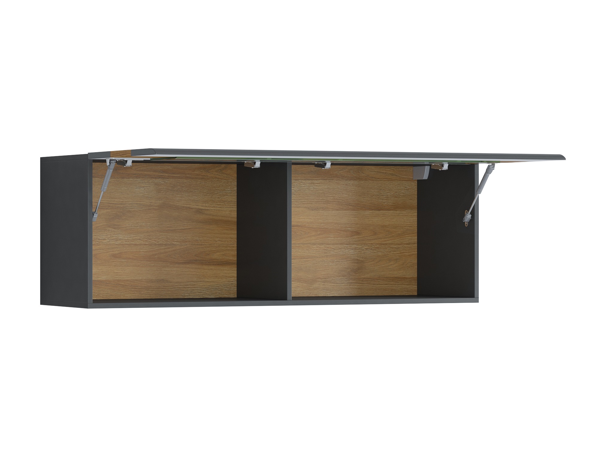 Pensile Torsone 116 (Antracite + Gloss antracite + Nipote di quercia)