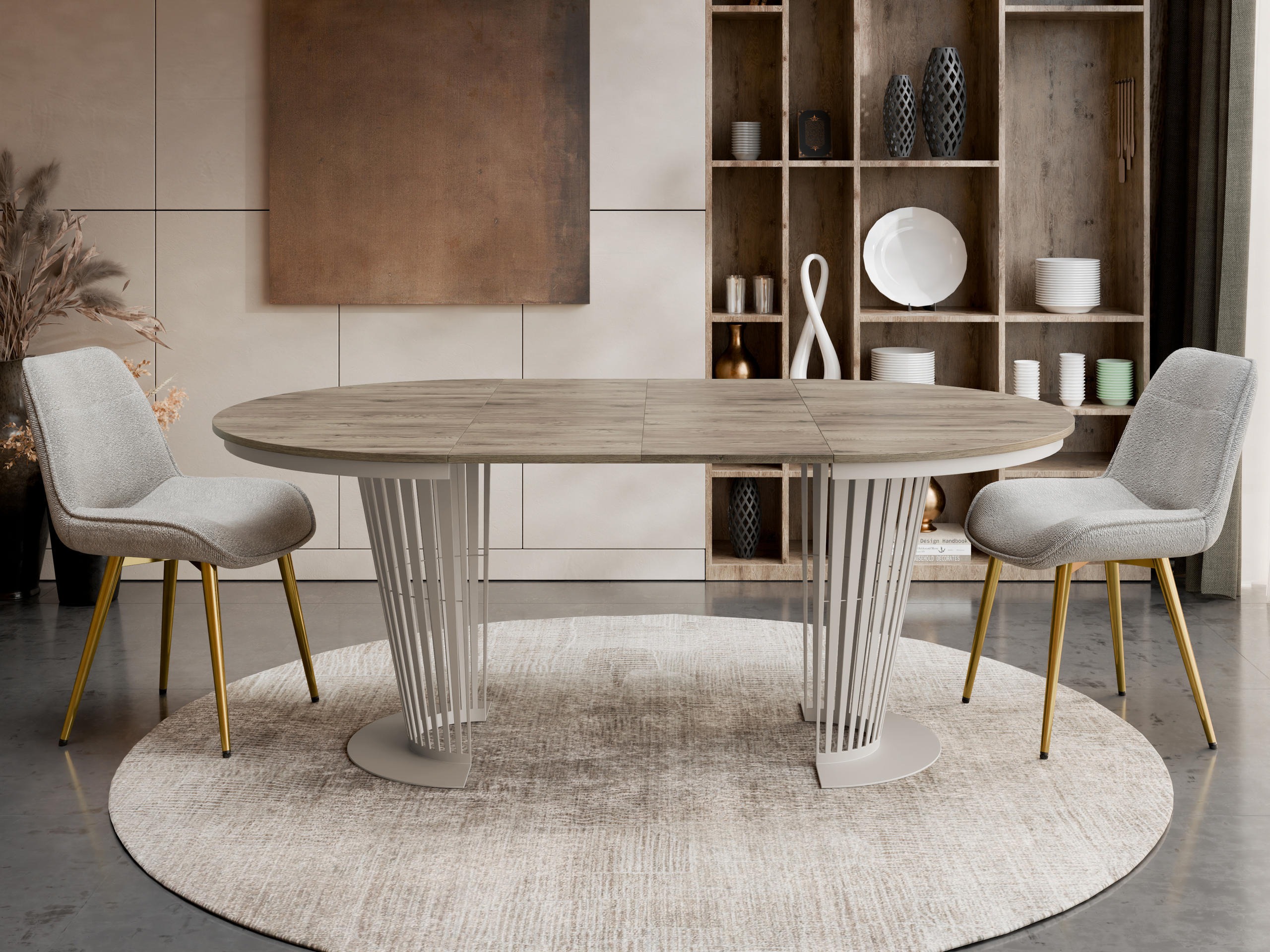 Tavolo Oswego 179 (Cachemire + Rovere moro)