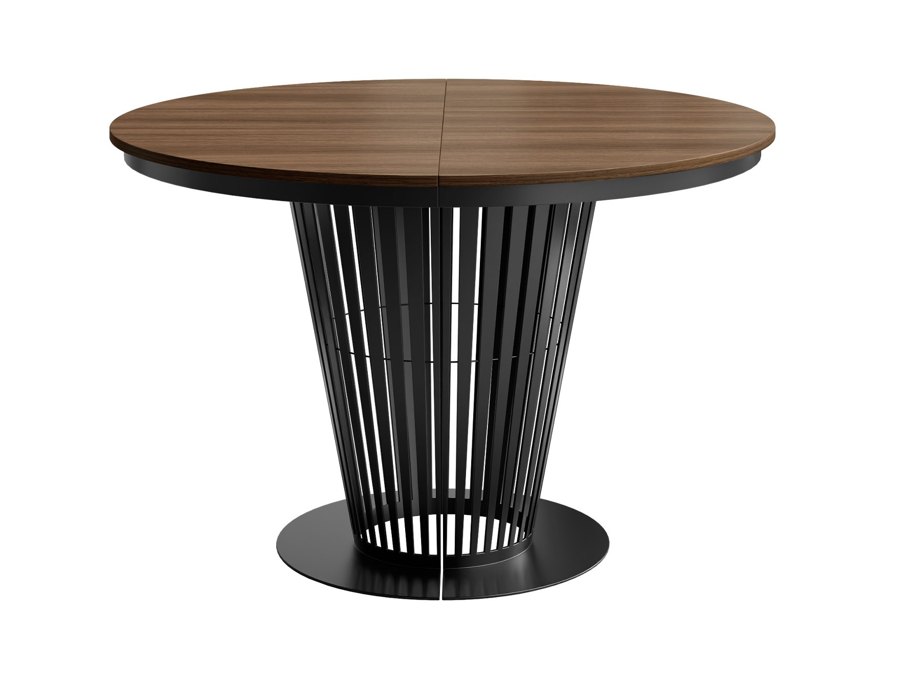 Tavolo Oswego 179 (Nero + Noce scuro)