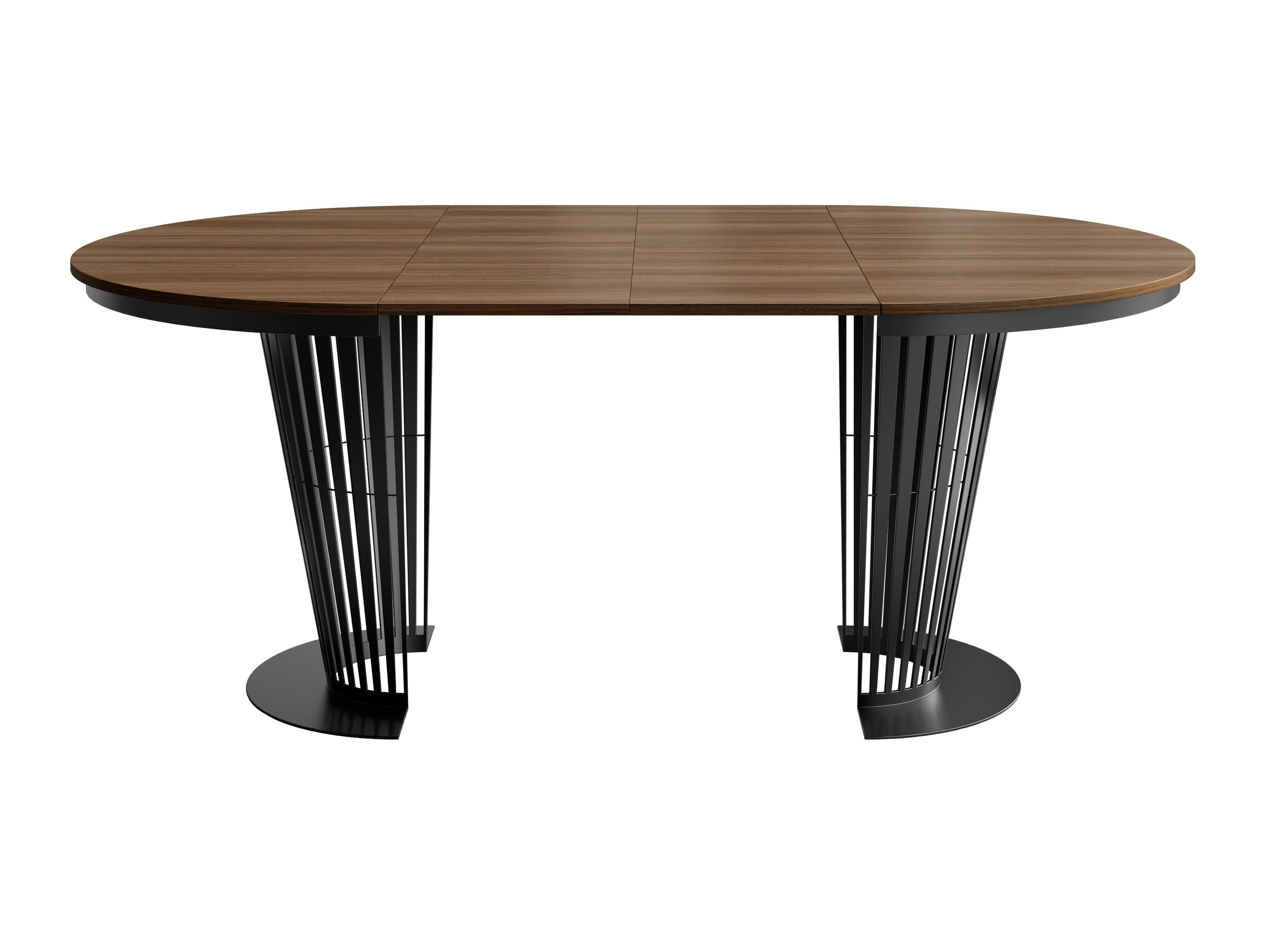 Tavolo Oswego 179 (Nero + Noce scuro)