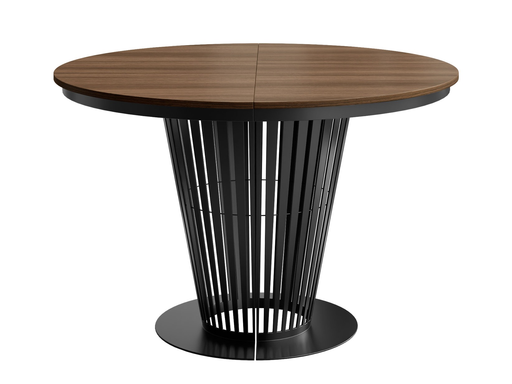 Tavolo Oswego 181 (Nero + Noce scuro)