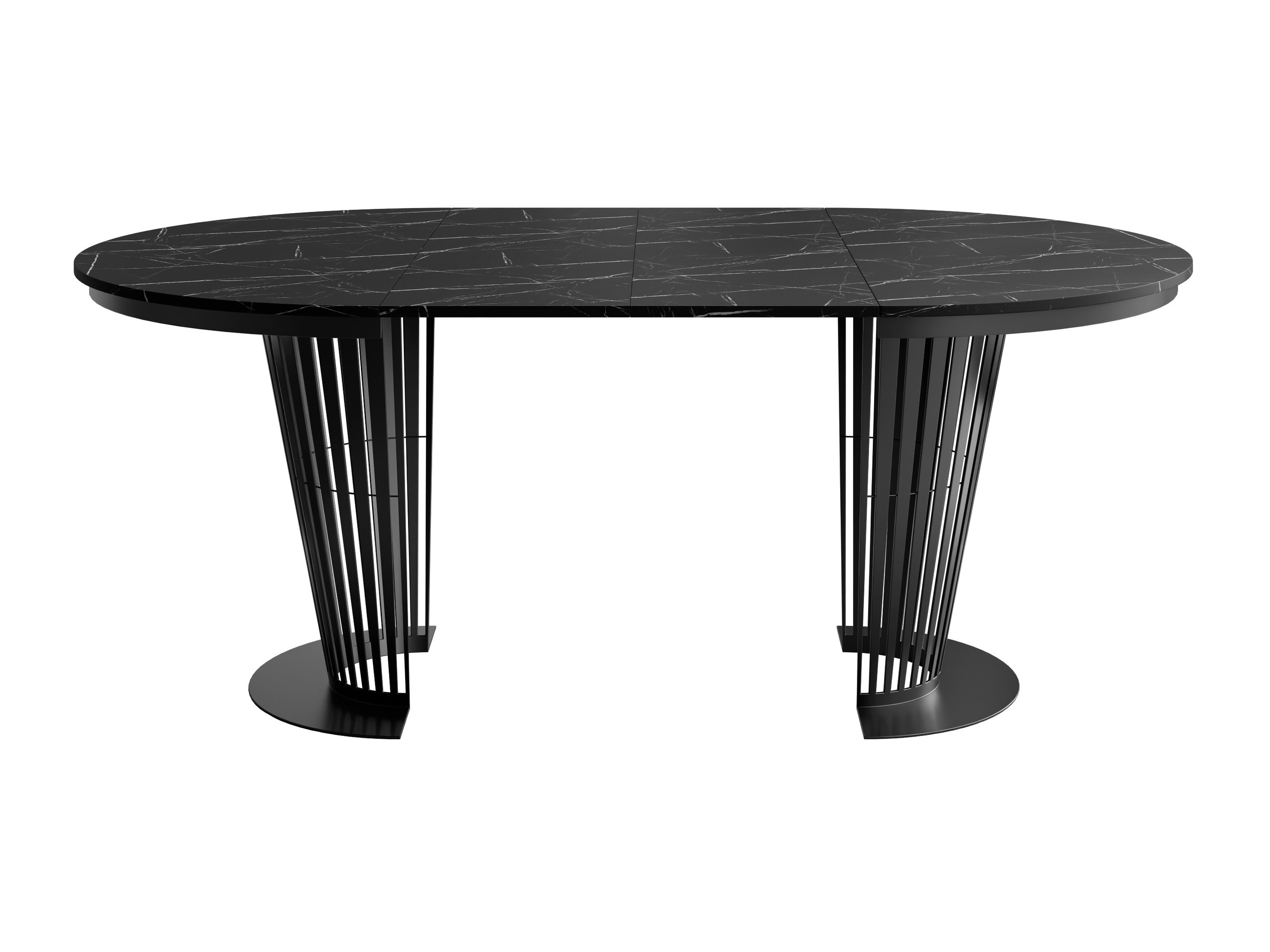 Tavolo Oswego 181 (Nero + Marmo nero)