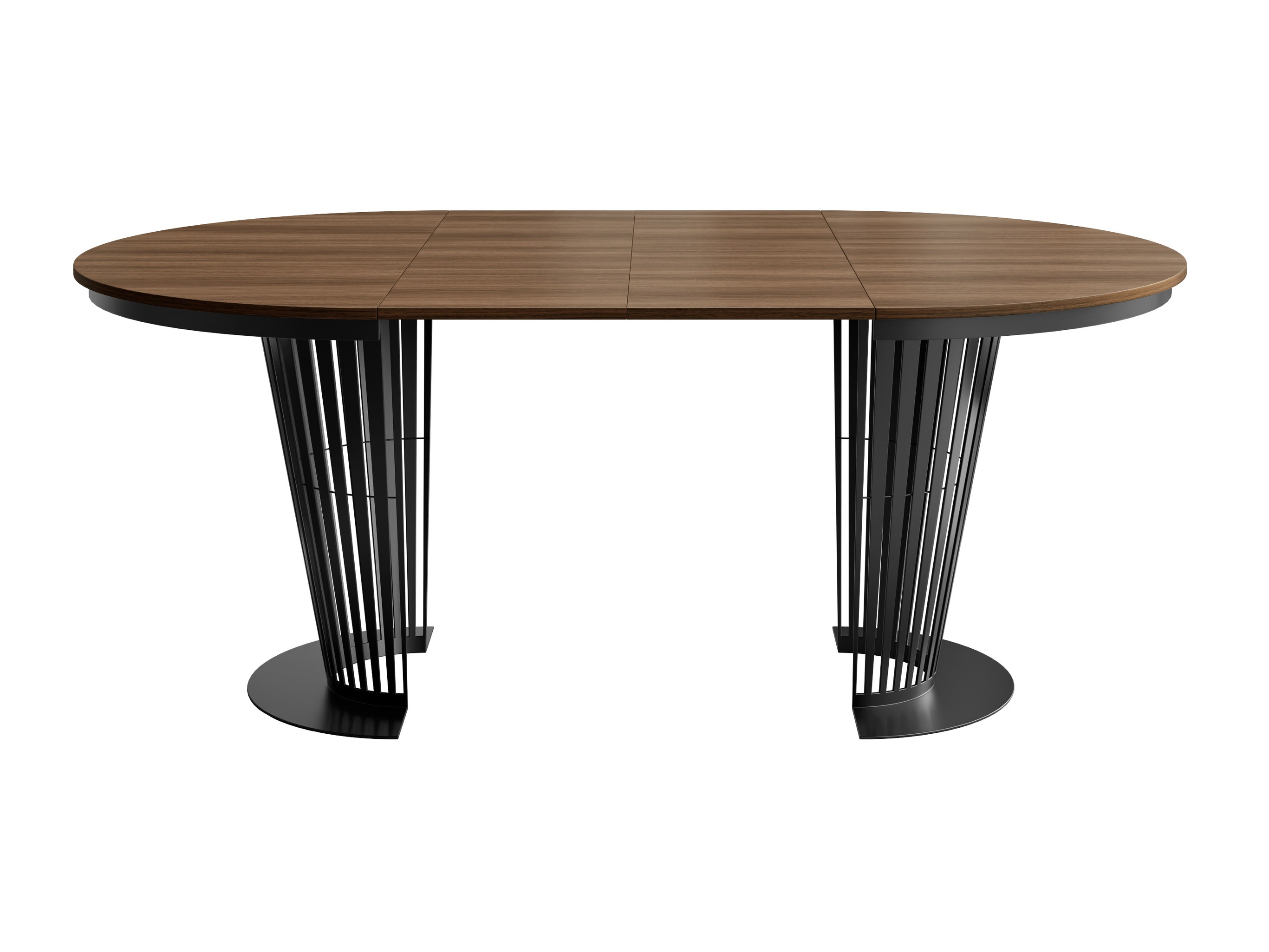 Tavolo Oswego 181 (Nero + Noce scuro)