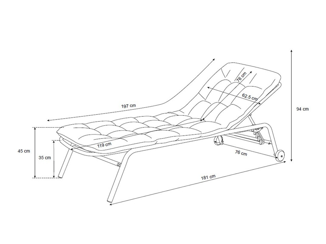 Letto per esterni Mandeville 360