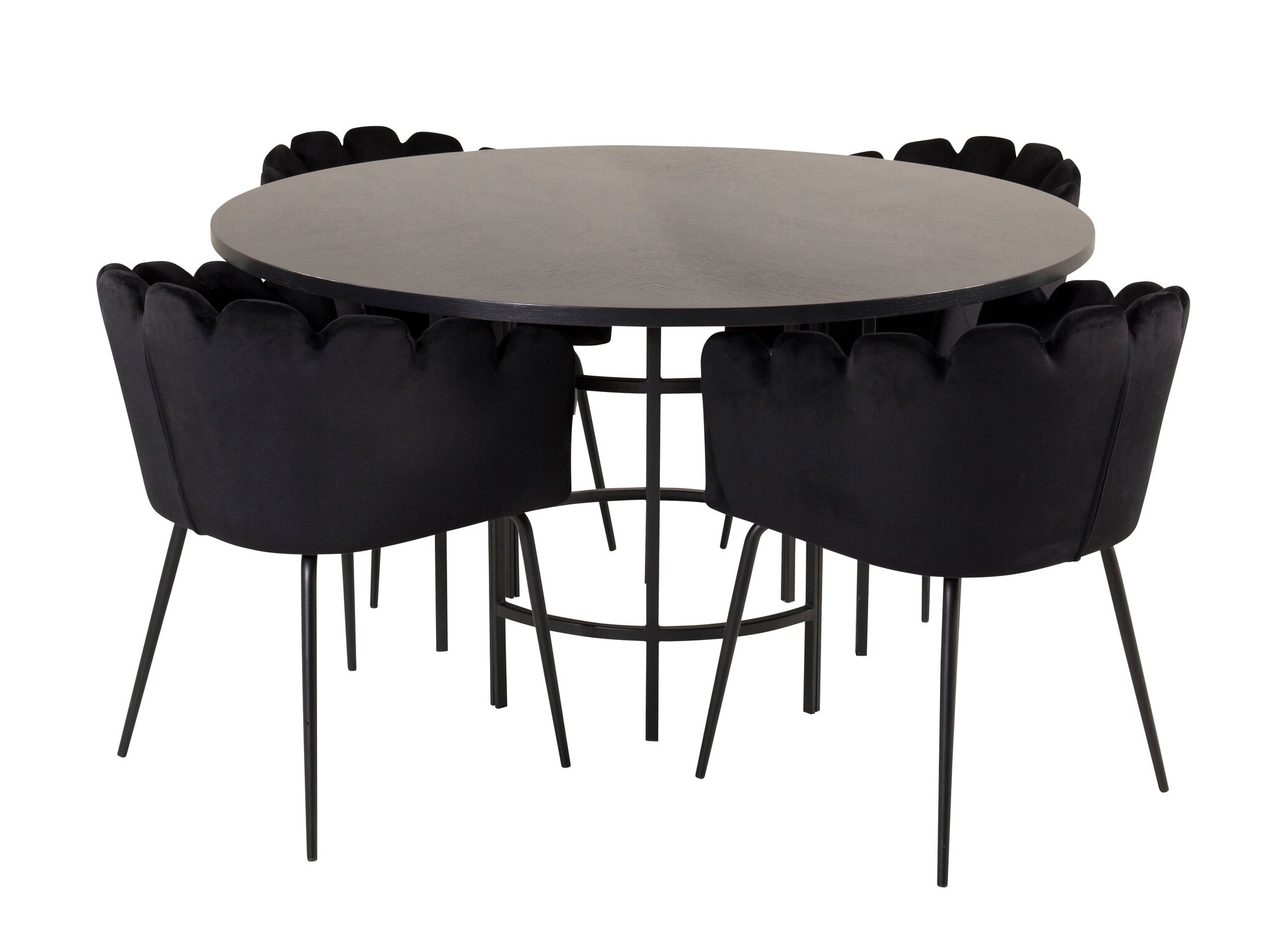Set sala da pranzo Dallas 313 (Nero)