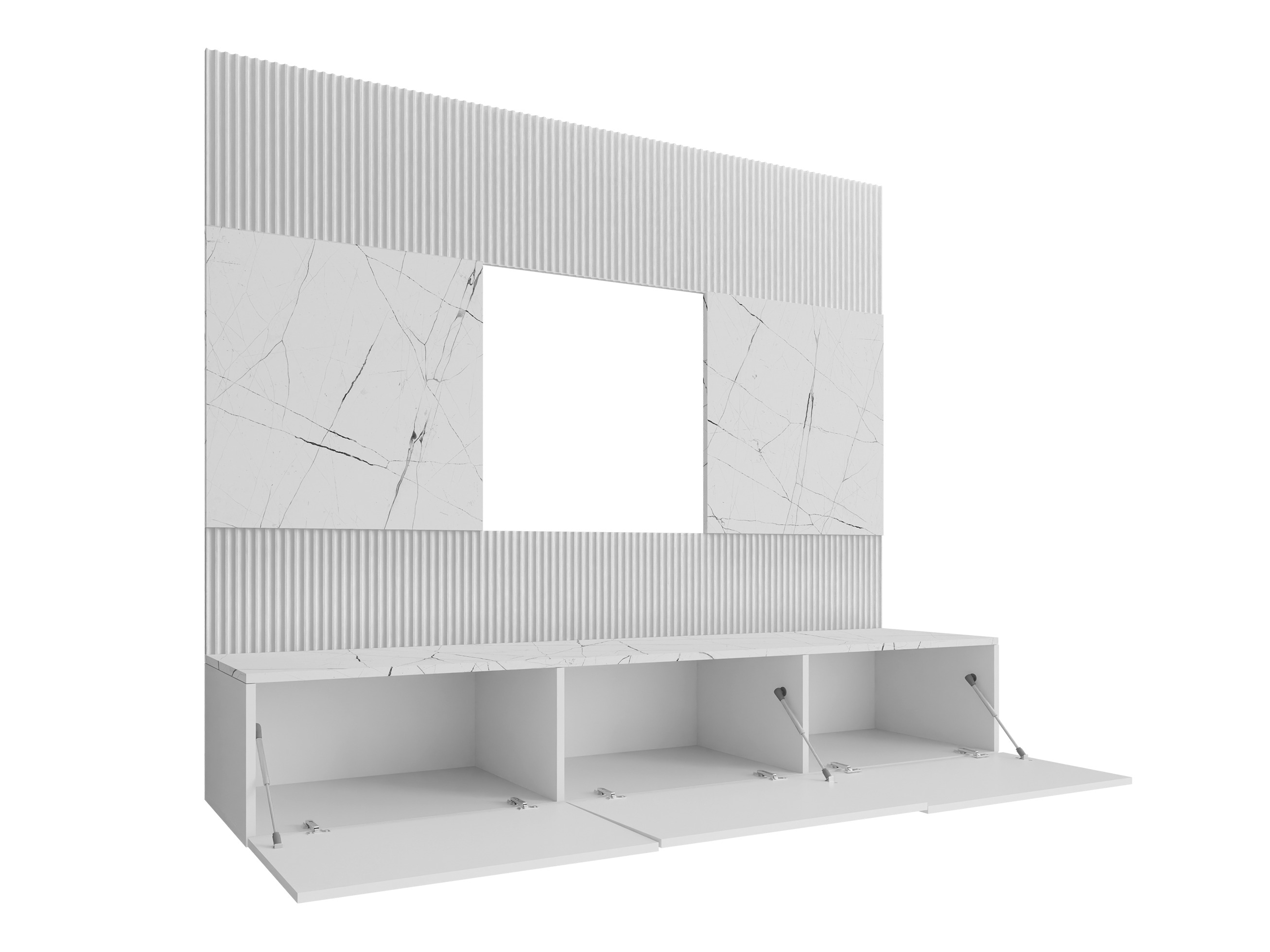 Parete attrezzata Comfivo Salix II (Noce + Chiara traverine)