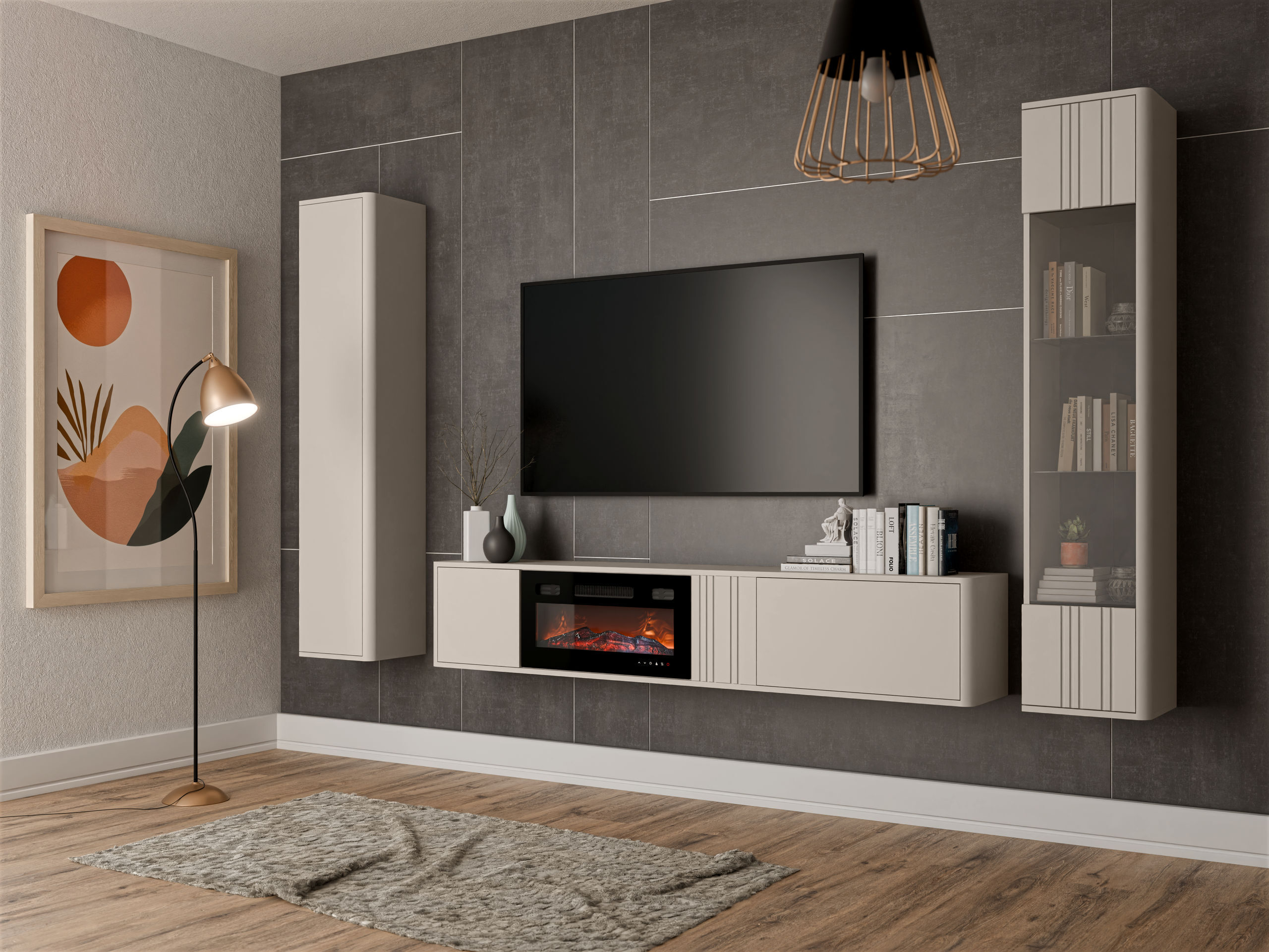 Mobile porta TV Oratio IV (Cachemire)