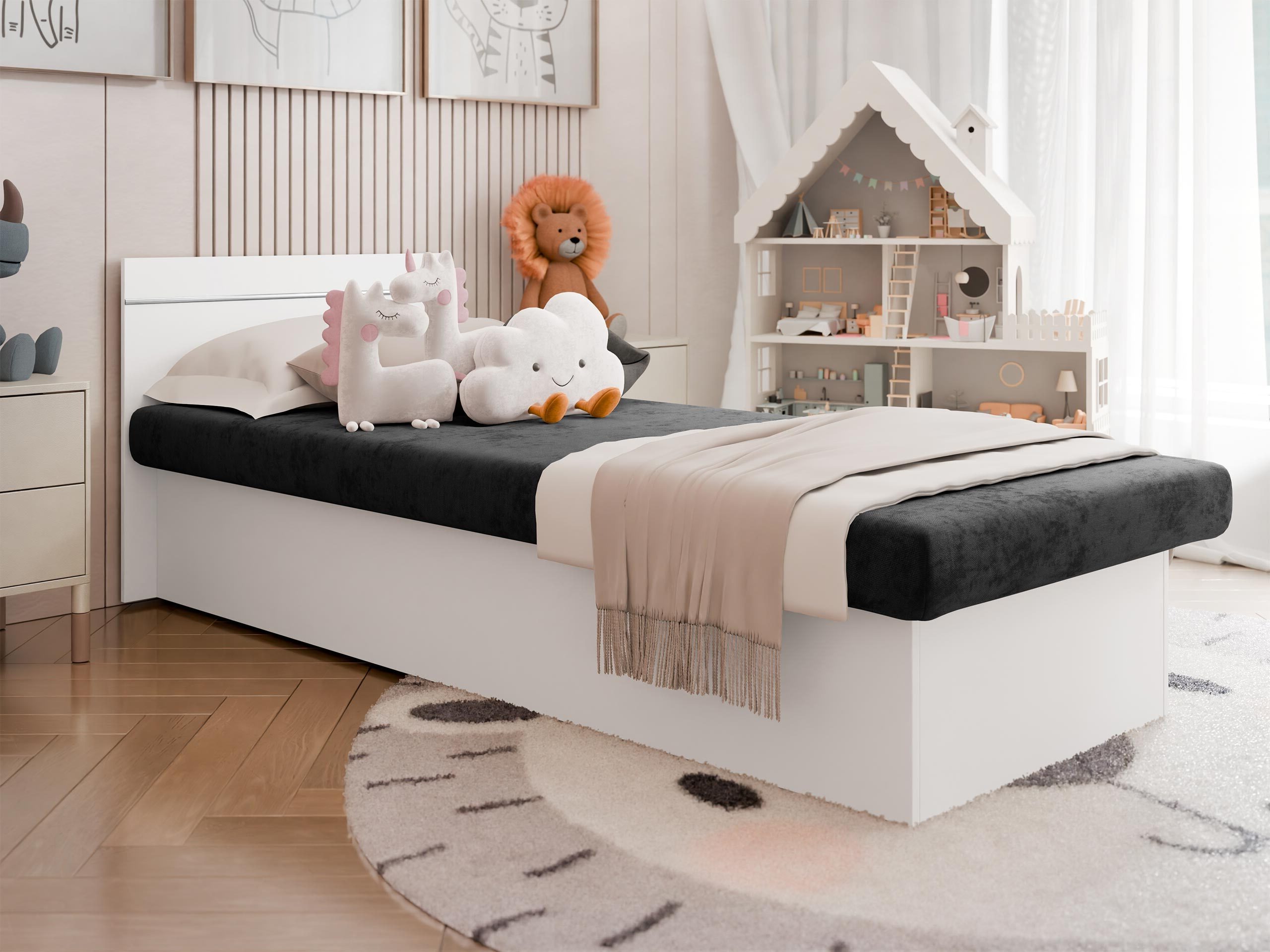 Letto Dover 101 (Bianco)