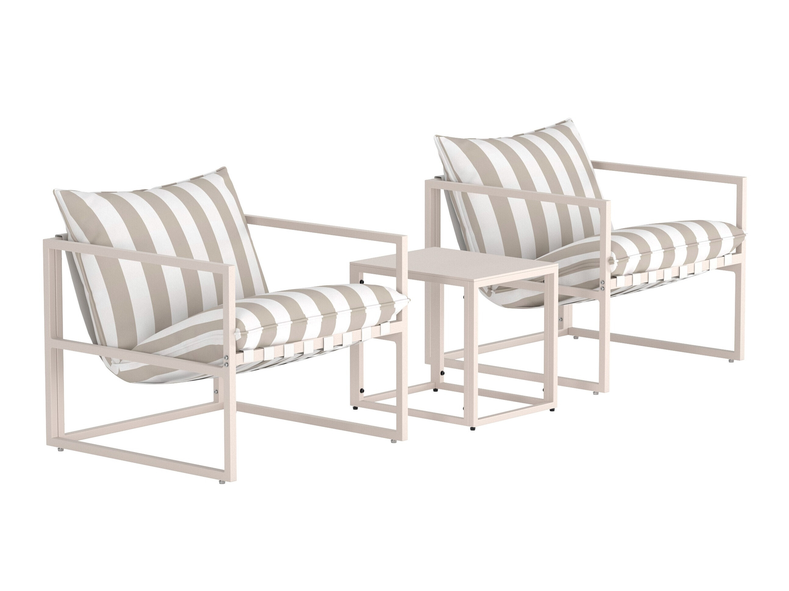 Mobili da giardino Dallas 5186 (Beige + Bianco)