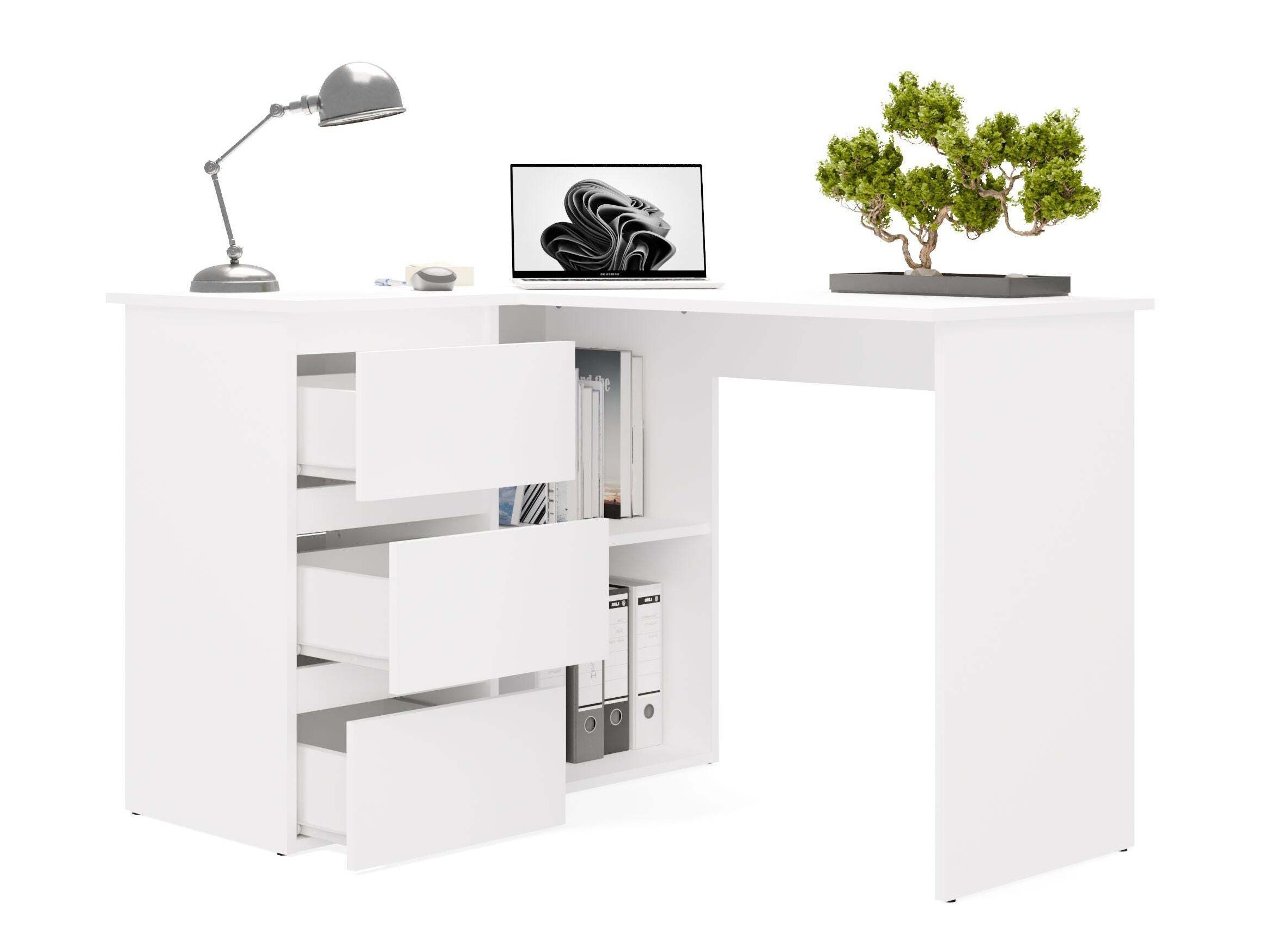 Scrivanie angolare Mandeville 365 (Bianco)