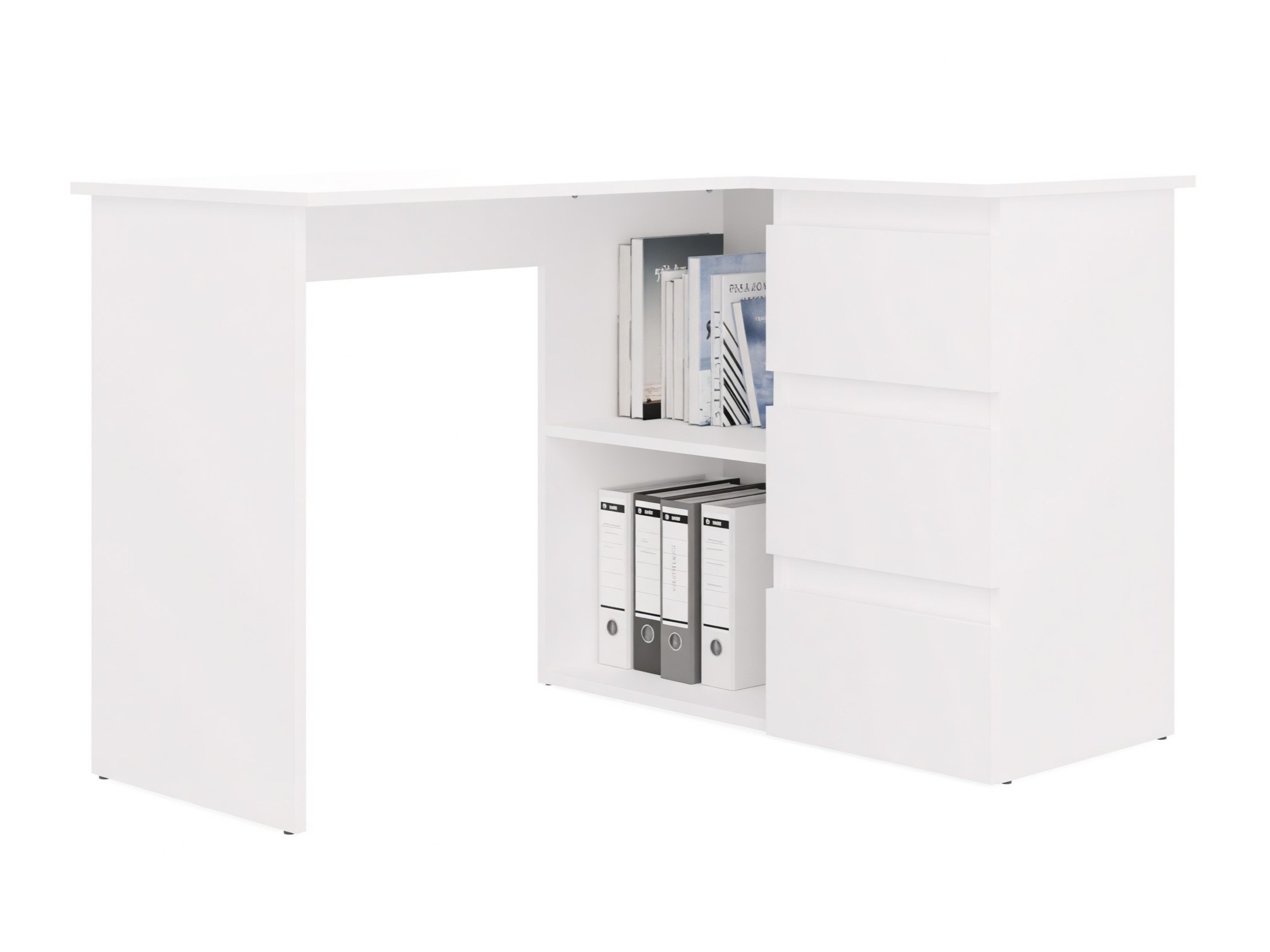 Scrivanie angolare Mandeville 365 (Bianco)