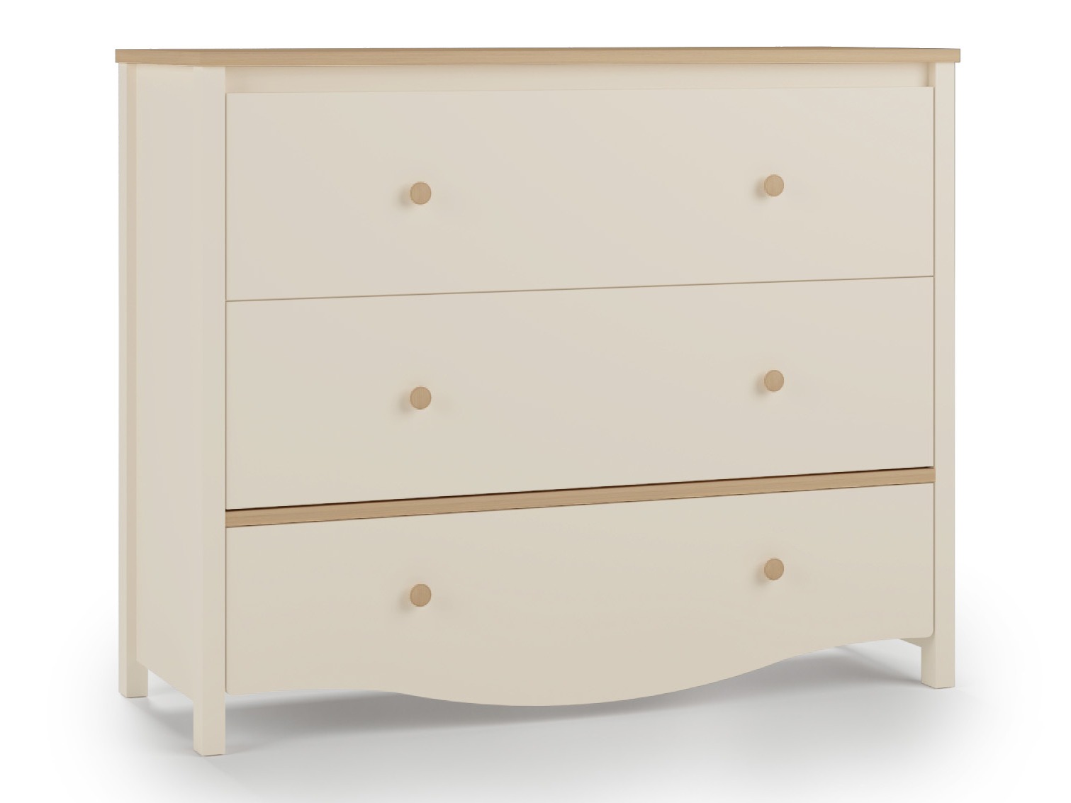 Cassettiera Velferi 125 (Beige + Quercia)