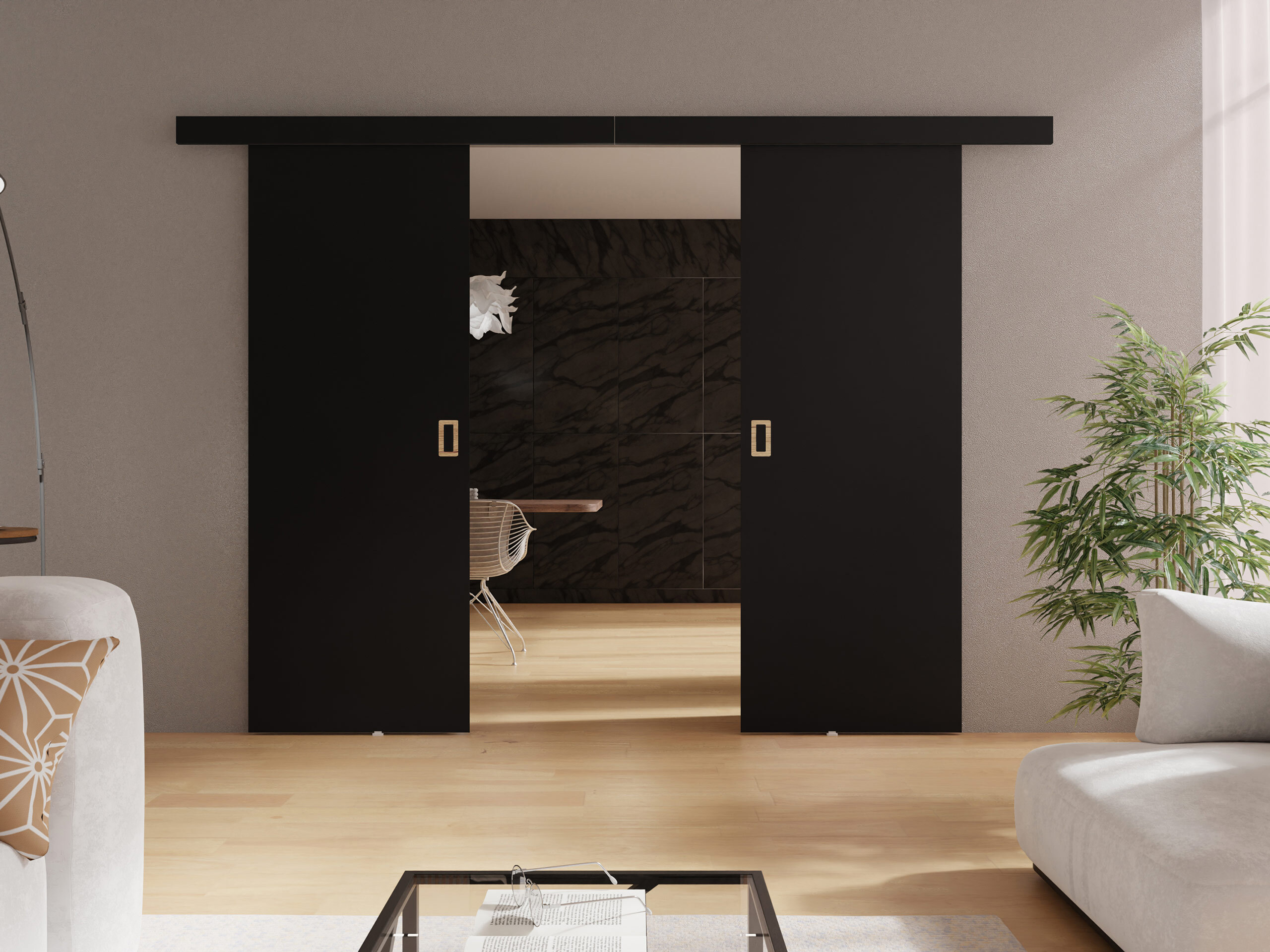 Porte scorrevoli Dover 198 (Nero)