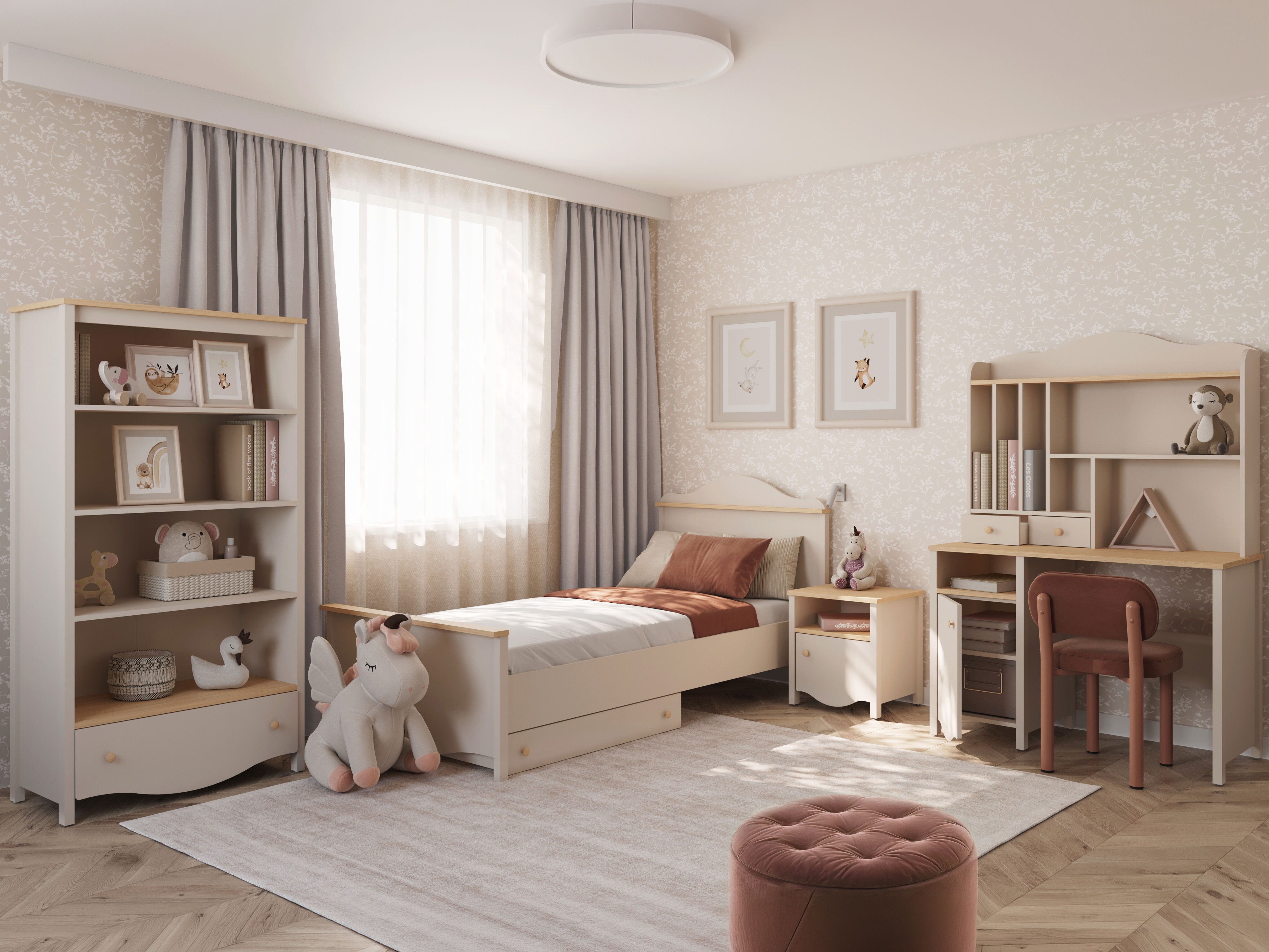 Scaffale Velferi 121 (Beige + Quercia)