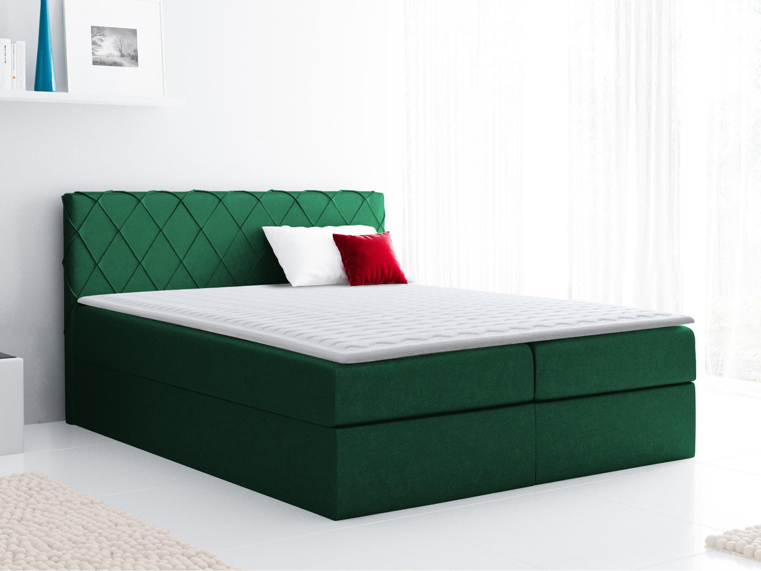 Letto continentale Genus (Velluto 10)
