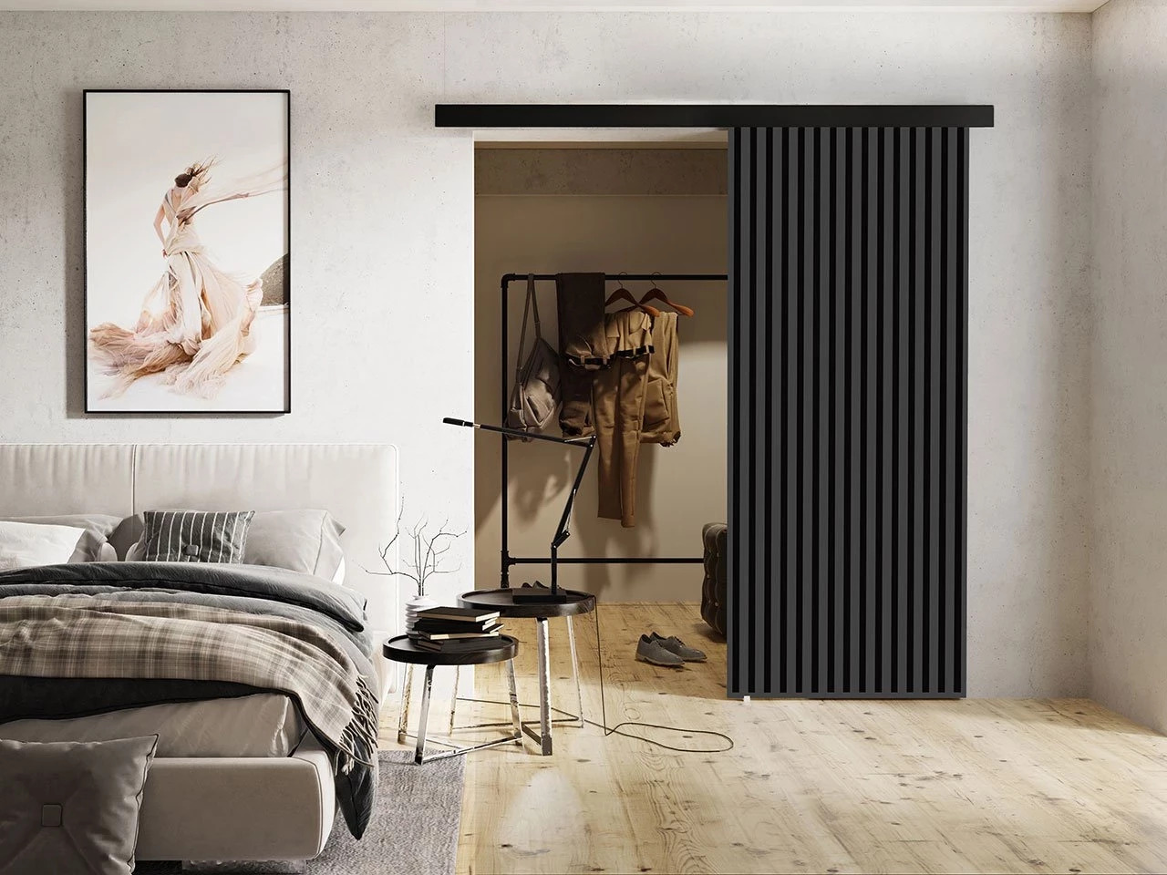 Porte scorrevoli Dover 202 (Antracite + Nero)