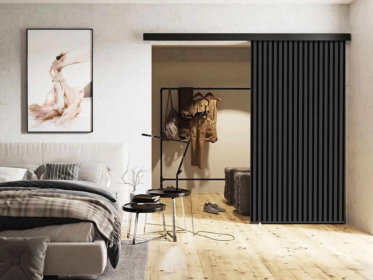 Porte scorrevoli Dover 204 (Antracite + Nero)