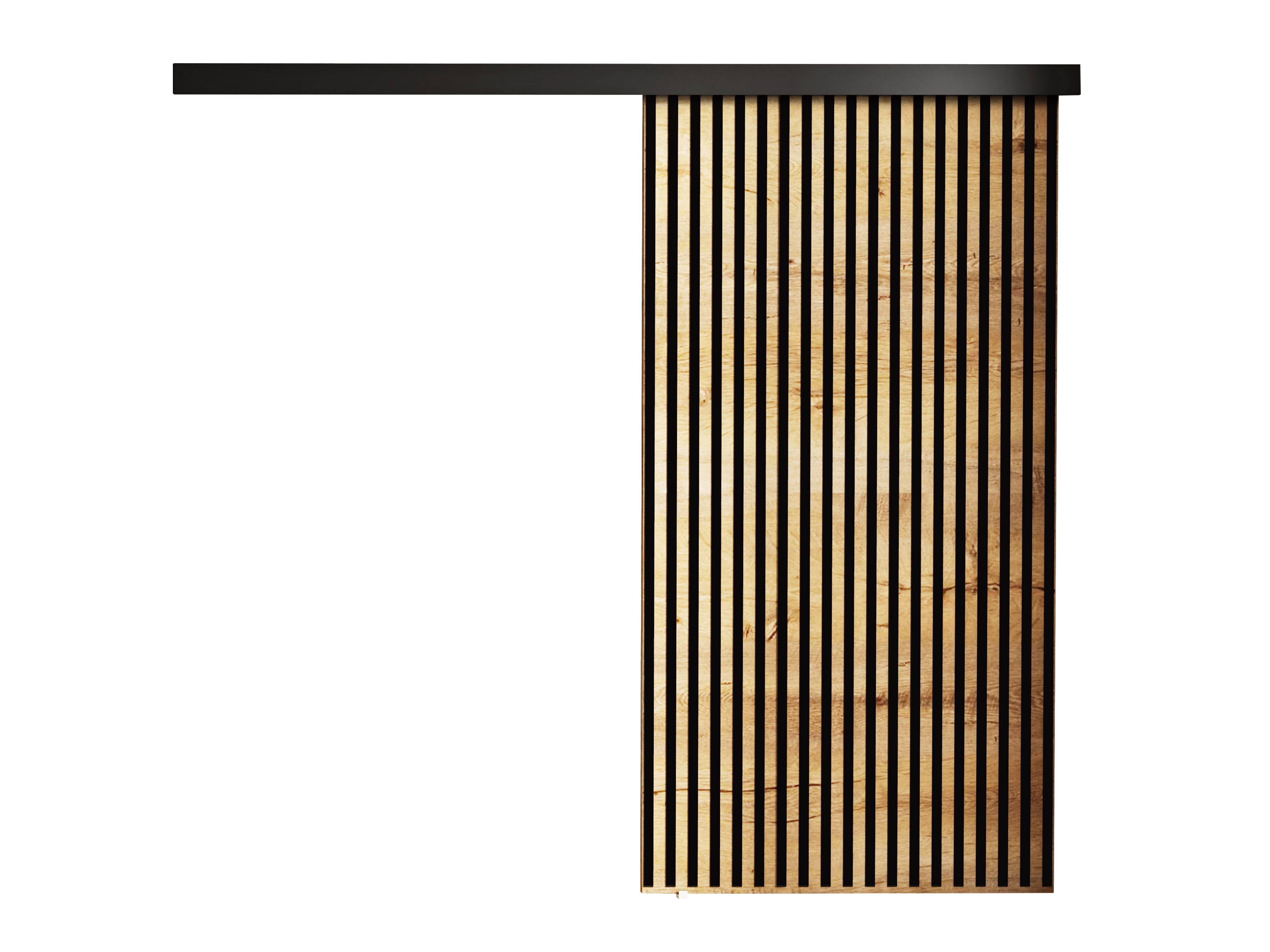 Porte scorrevoli Dover 204 (Quercia dorata artigianale + Nero)
