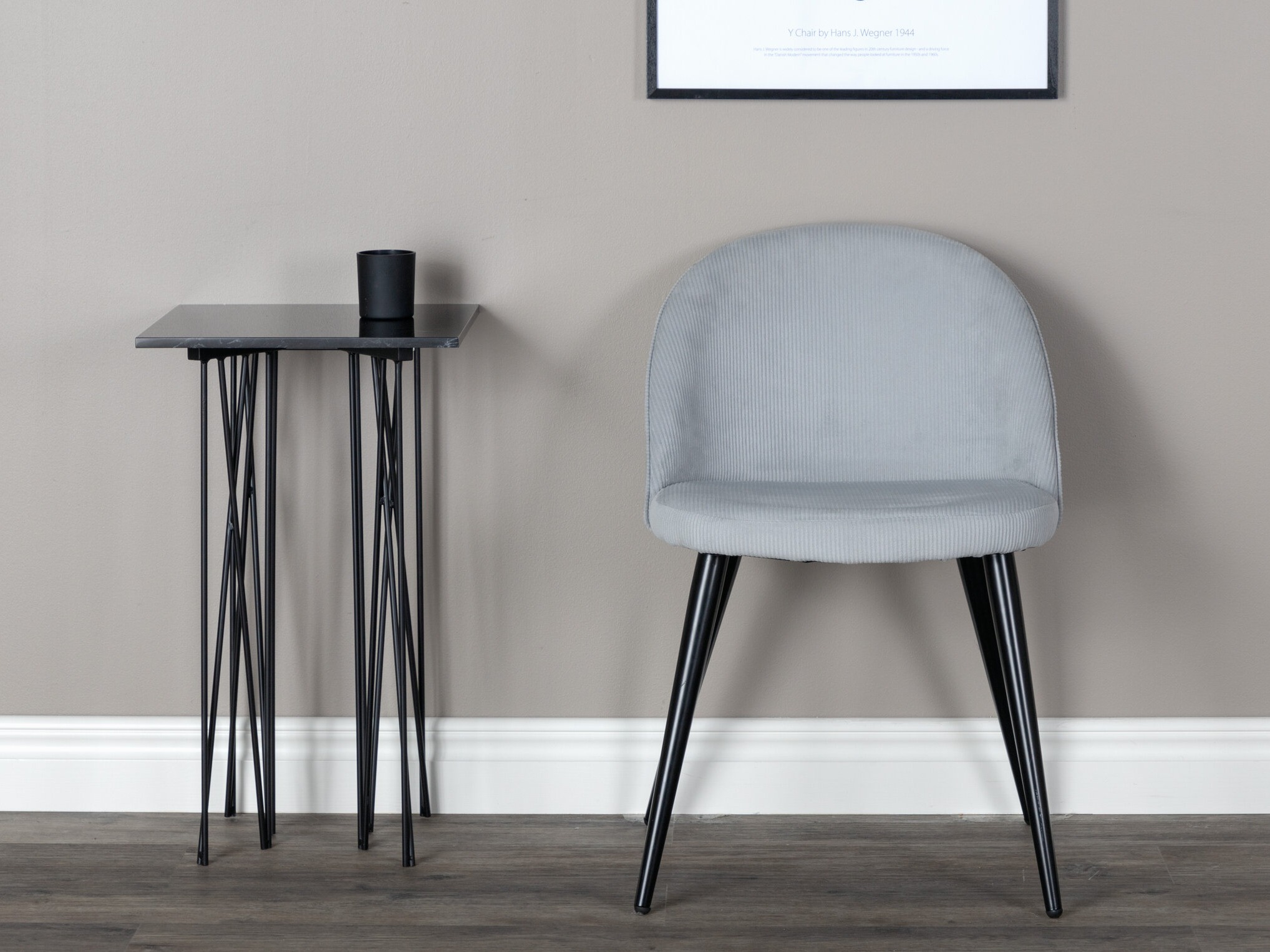 Sedia Dallas 136 (Grigio + Nero)