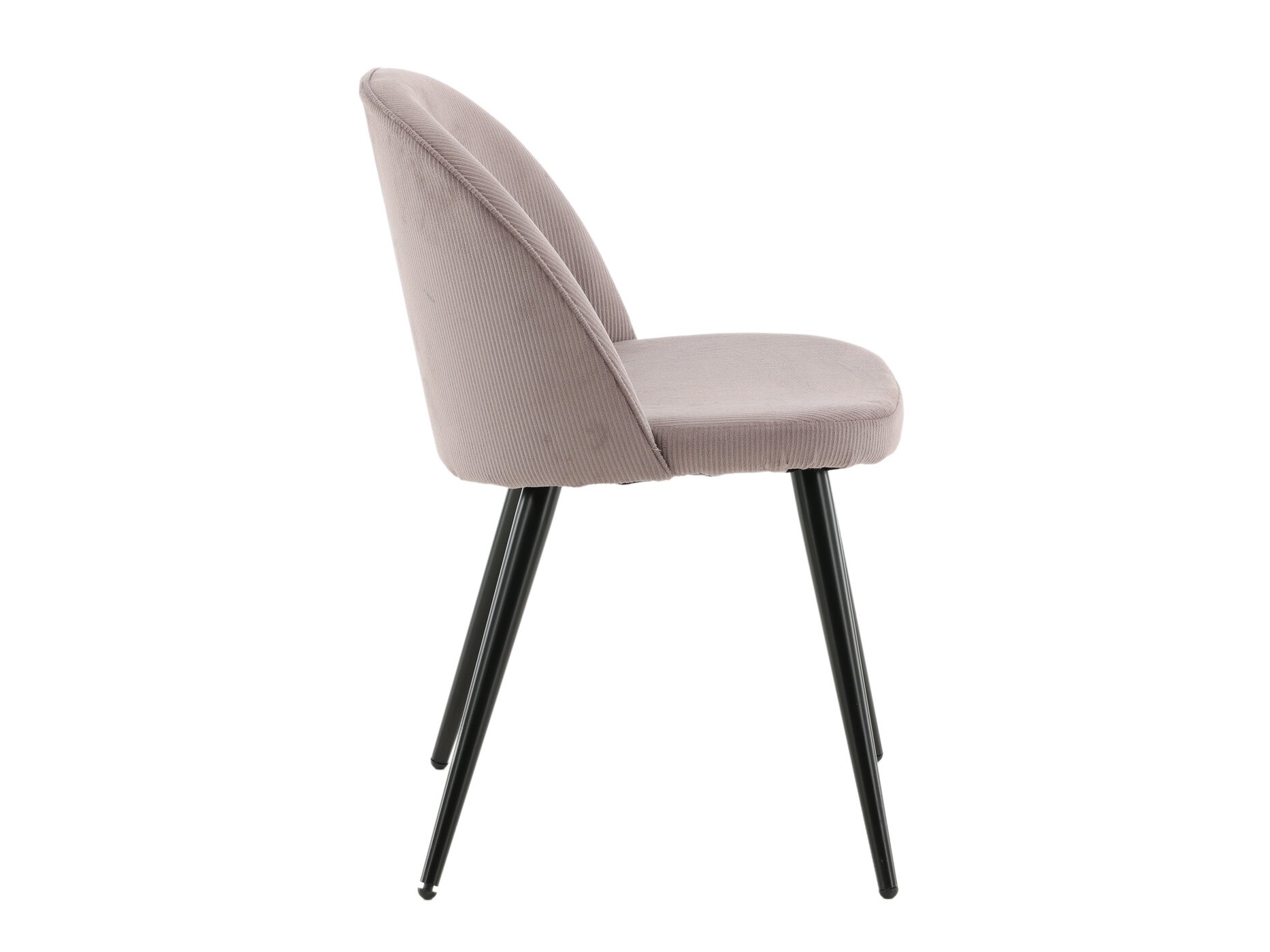 Sedia Dallas 136 (Rosa Dusty + Nero)