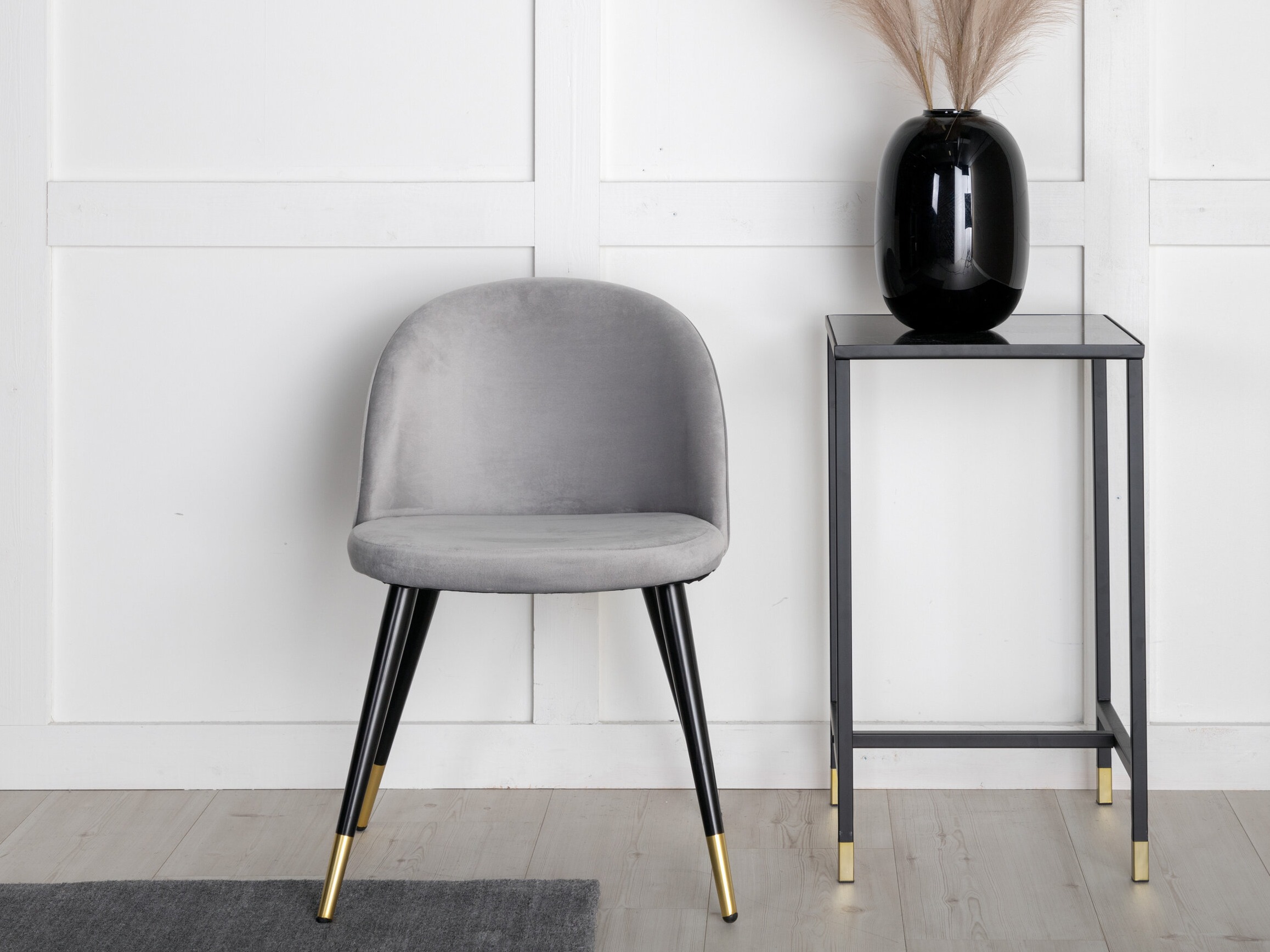 Sedia Dallas 137 (Grigio + Nero)
