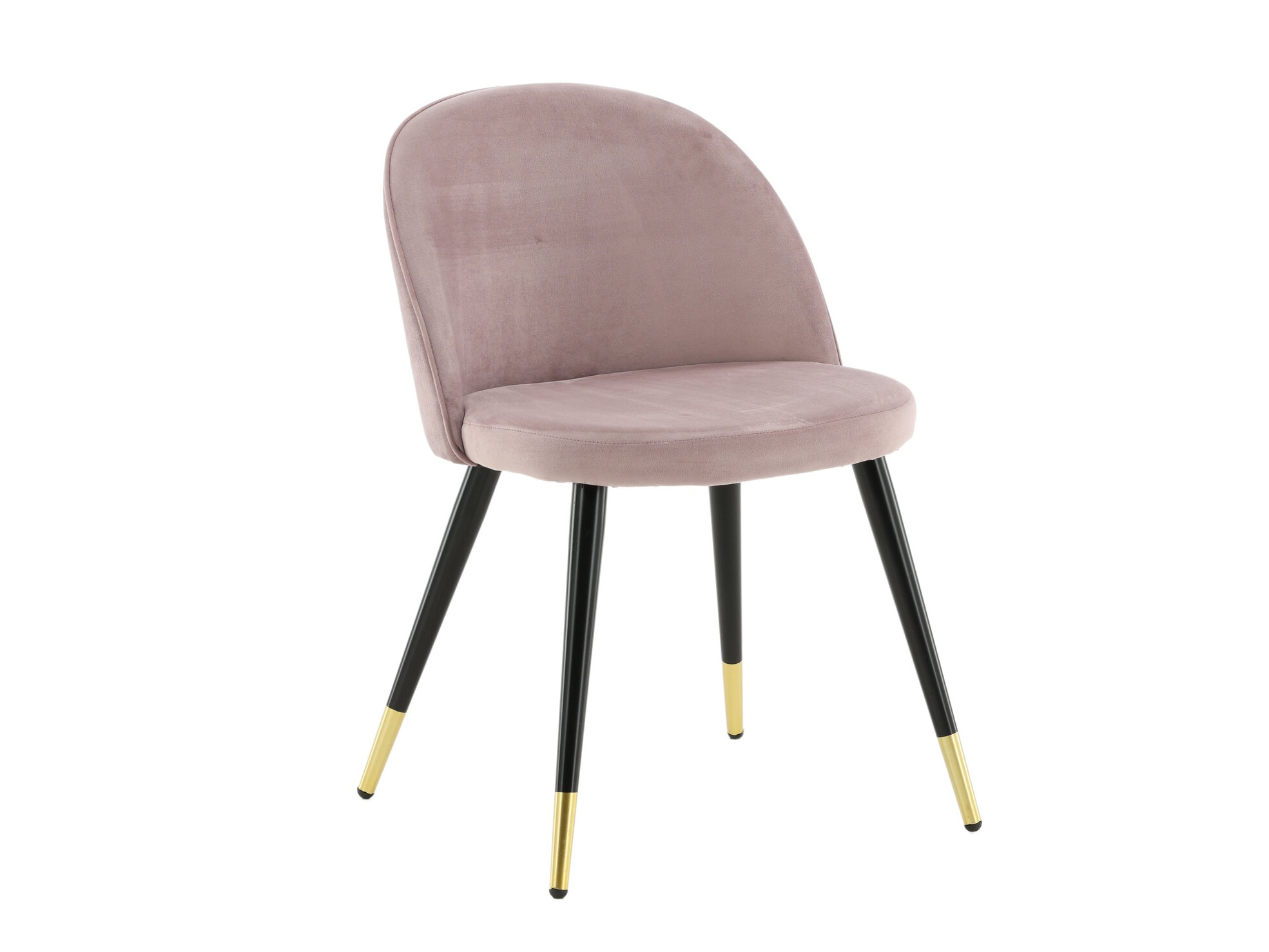Sedia Dallas 137 (Rosa Dusty + Nero)