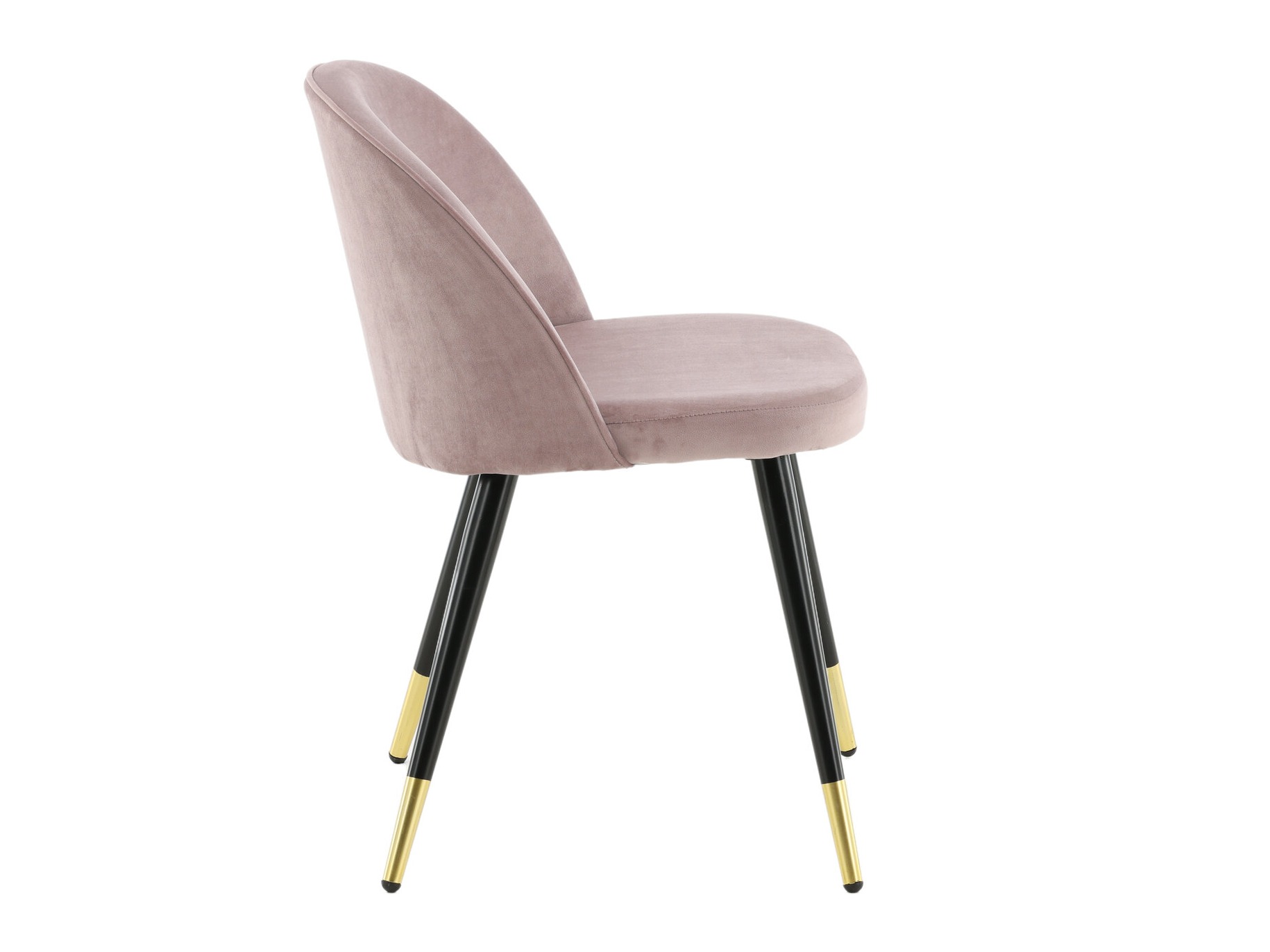 Sedia Dallas 137 (Rosa Dusty + Nero)