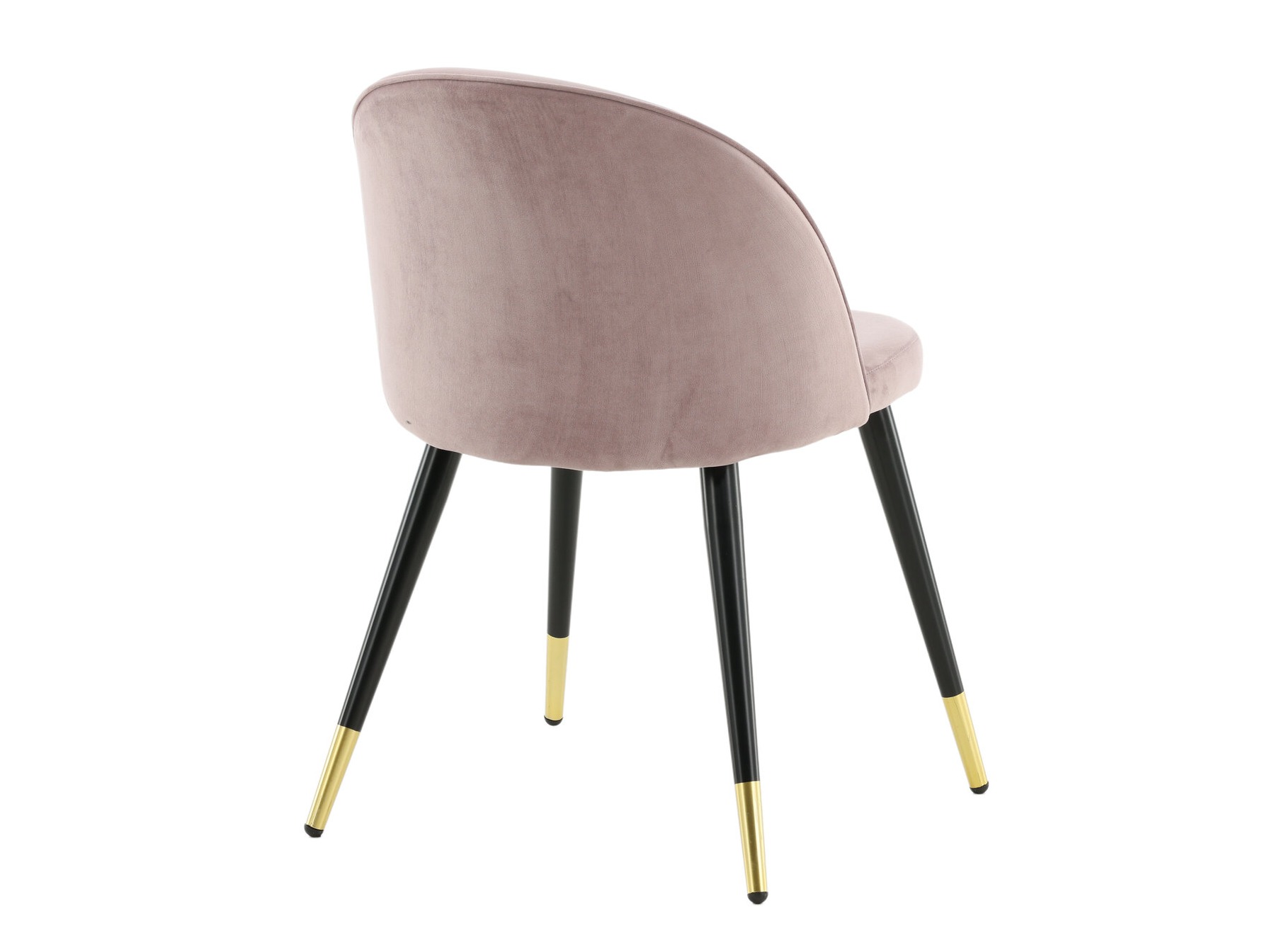 Sedia Dallas 137 (Rosa Dusty + Nero)
