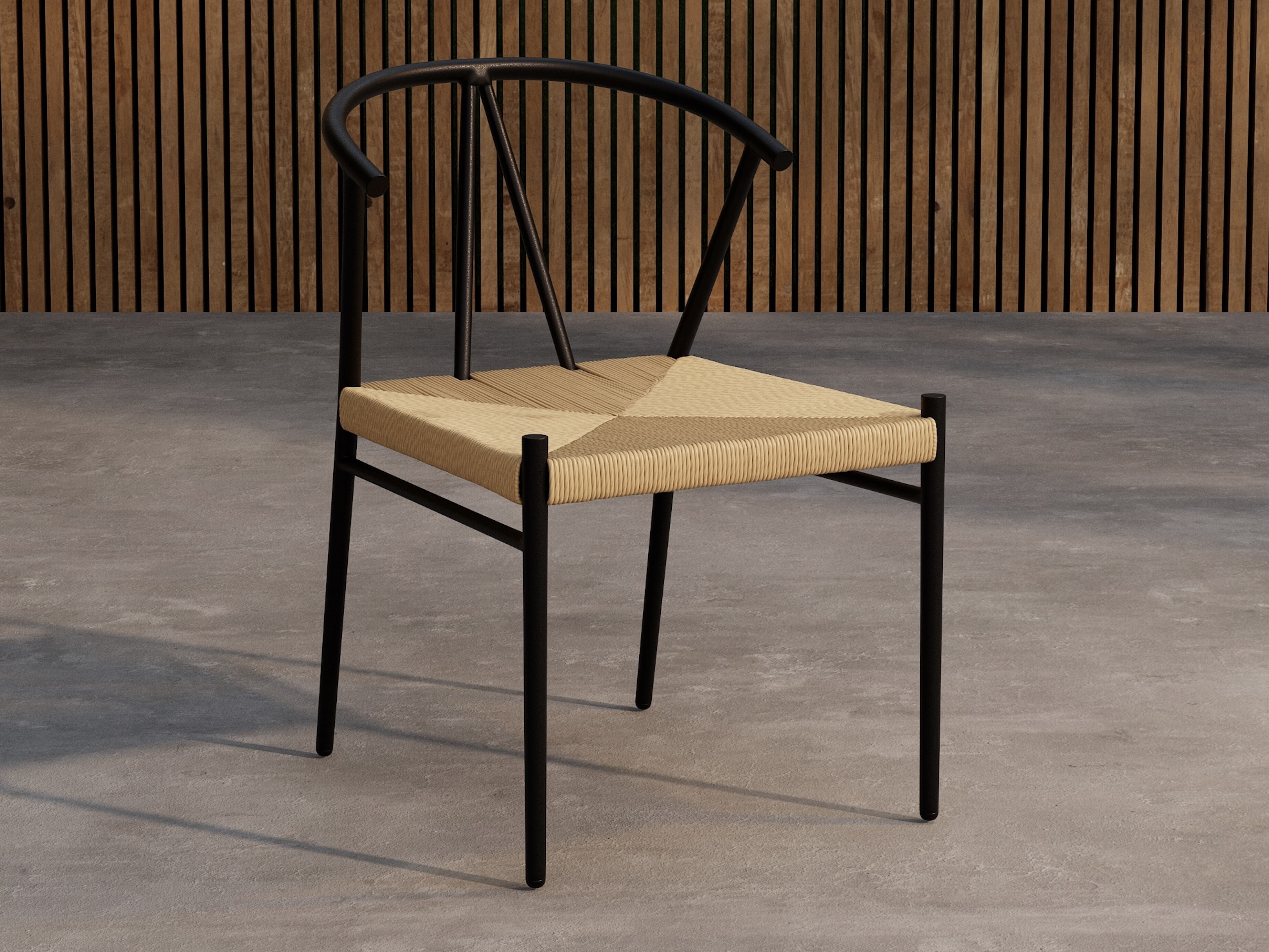 Sedia per esterni Dallas 5249 (Nero + Beige)